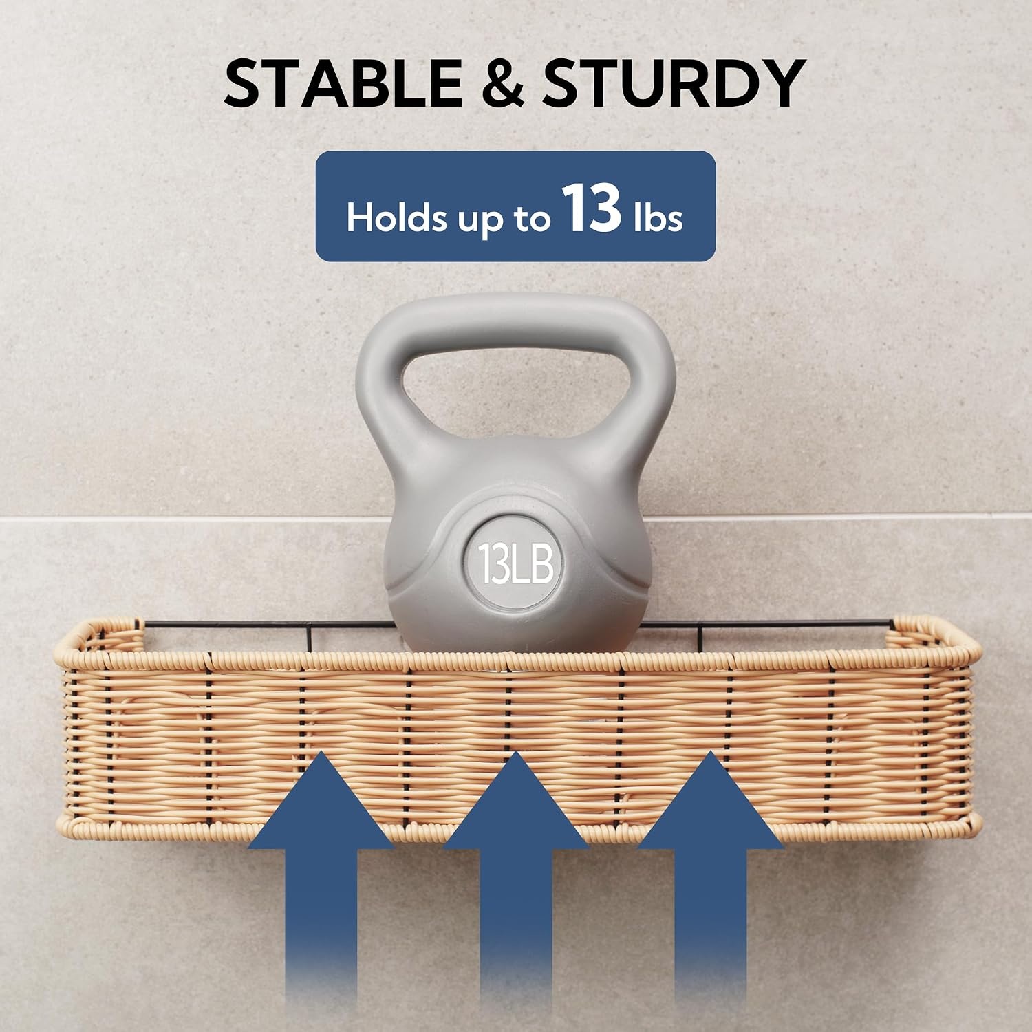 image:imageGRANNY SAYS 2 Pack Wicker Corner Shower Caddy Hanging Shower Shelf for Inside Showers Adhesive Shelves for Bathroom Organizers and Storage Bathroom Shelves Wall Mounted for Home Decor NaturalNatural