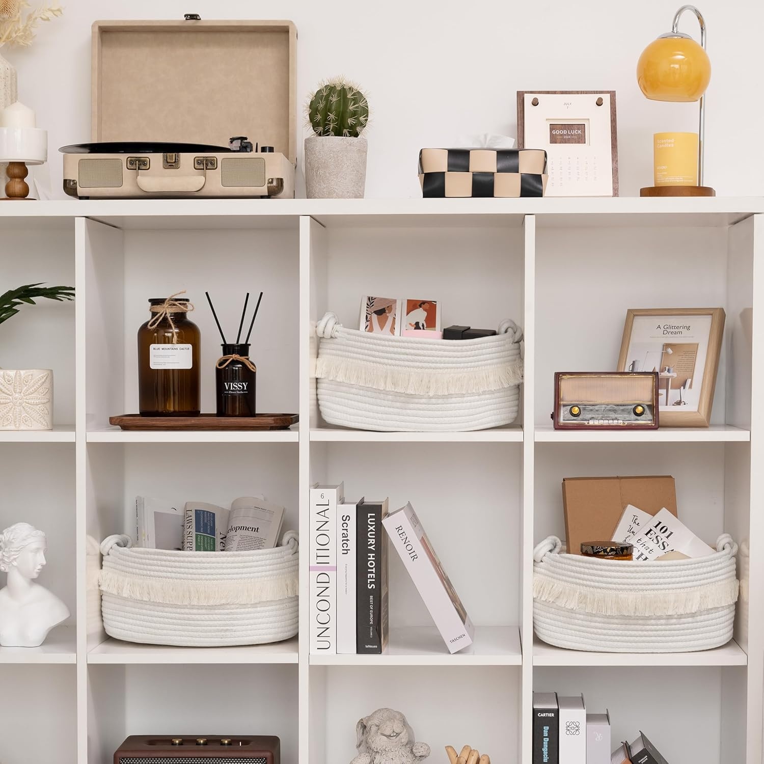 image:imageGRANNY SAYS Bundle of 1Pack Cotton Baskets for Storage amp 1Pack Clothing Storage Bin