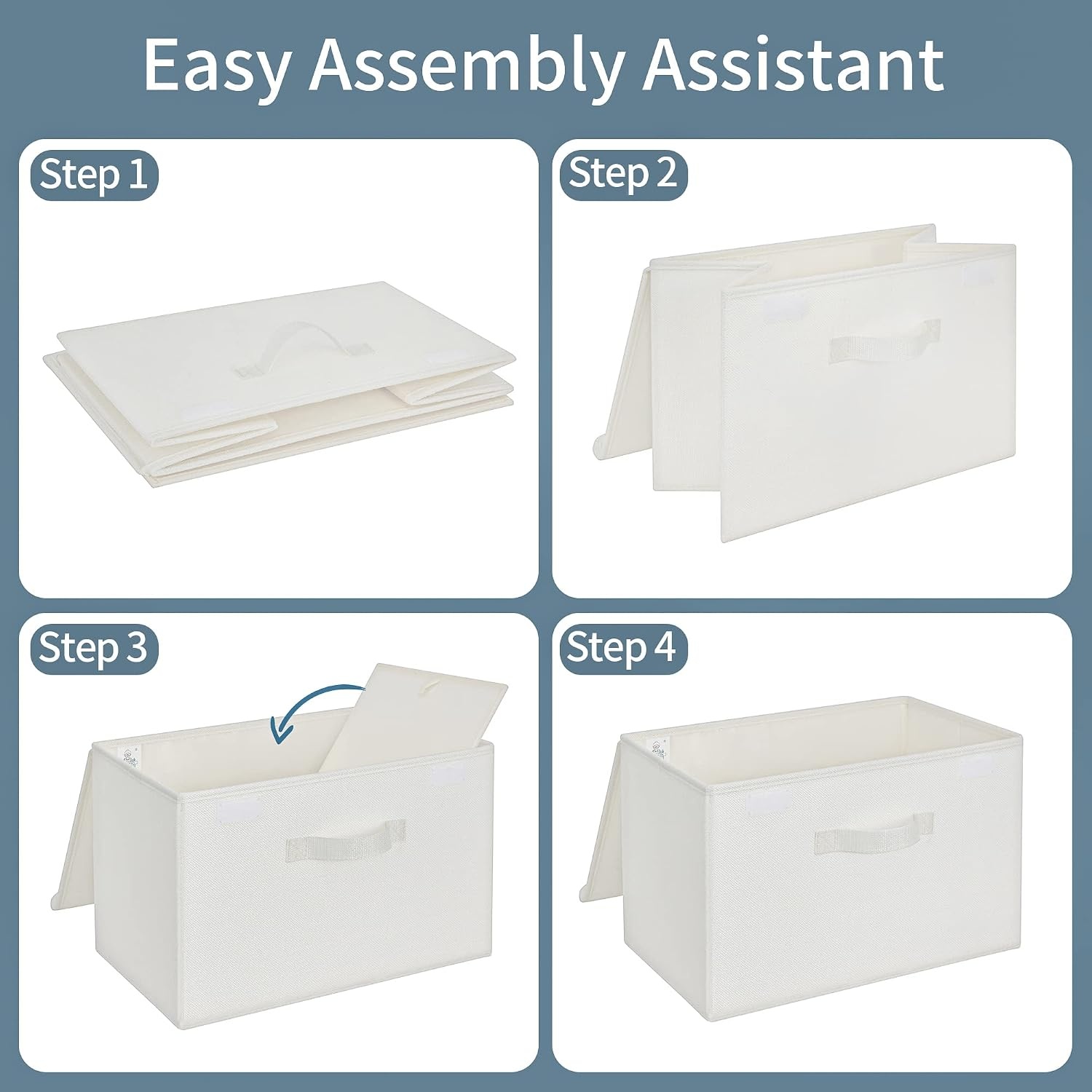 image:imageGRANNY SAYS Bundle of 2Pack Large Storage Bins with Lids amp 2Pack Closet Storage Boxes for Organizing