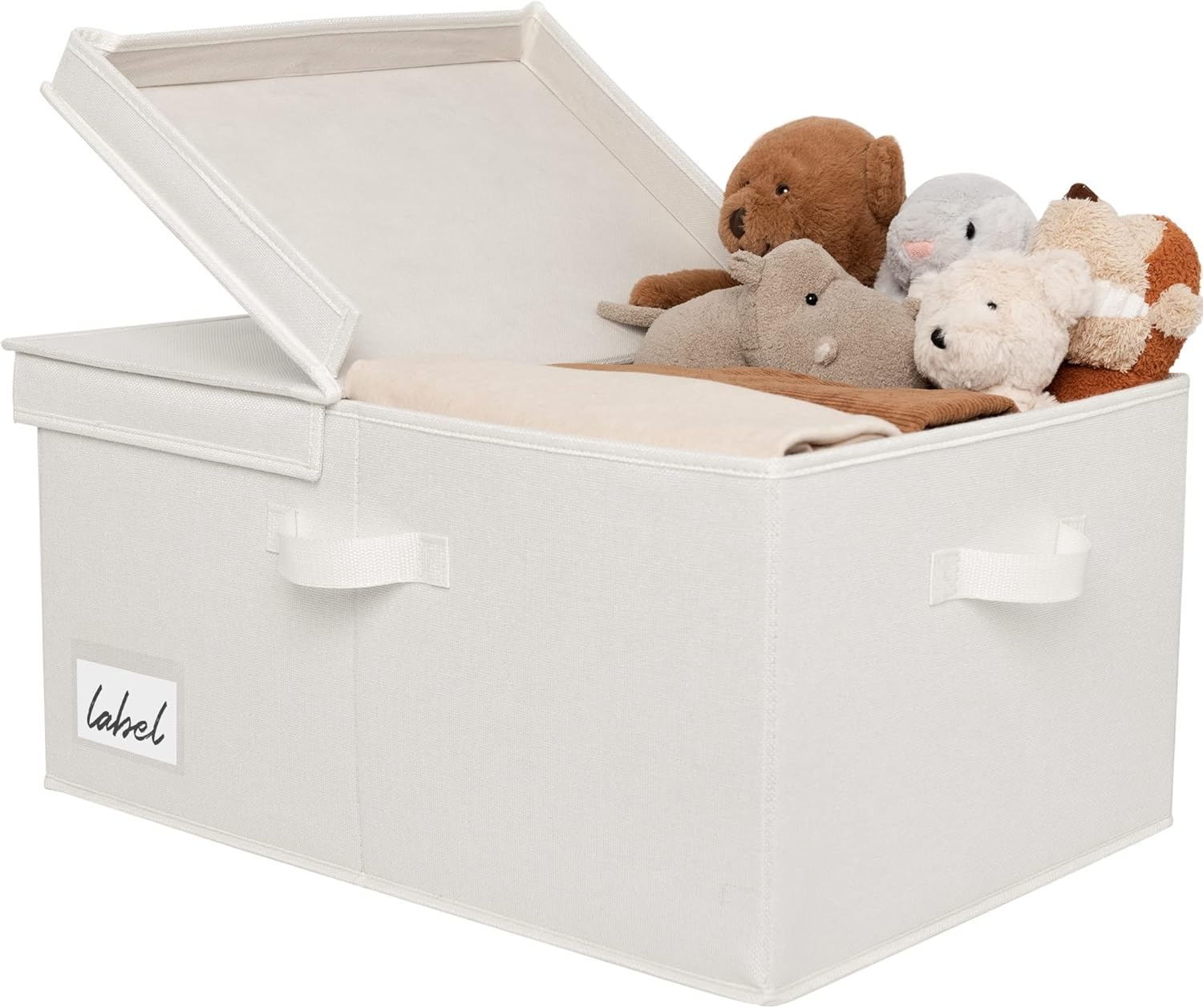 image:imageGRANNY SAYS Bundle of 2Pack Storage Bins for Closet amp 1Pack Rectangle Storage Box with Lids and Handles