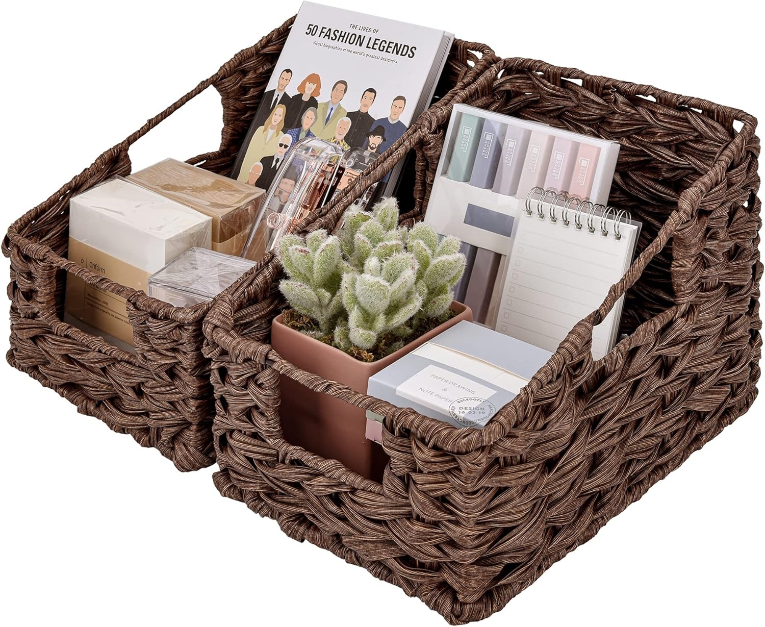 image:imageGRANNY SAYS Bundle of 3 Sets Wicker Storage Baskets