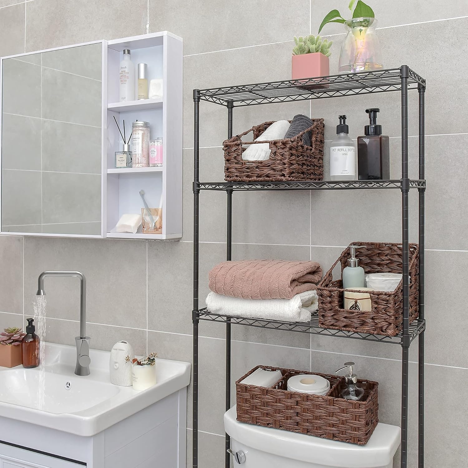image:imageGRANNY SAYS Bundle of 3 Sets Wicker Storage Baskets