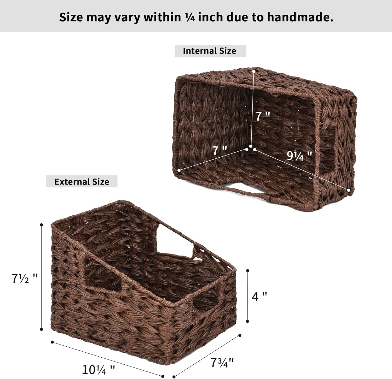 image:imageGRANNY SAYS Bundle of 3 Sets Wicker Storage Baskets