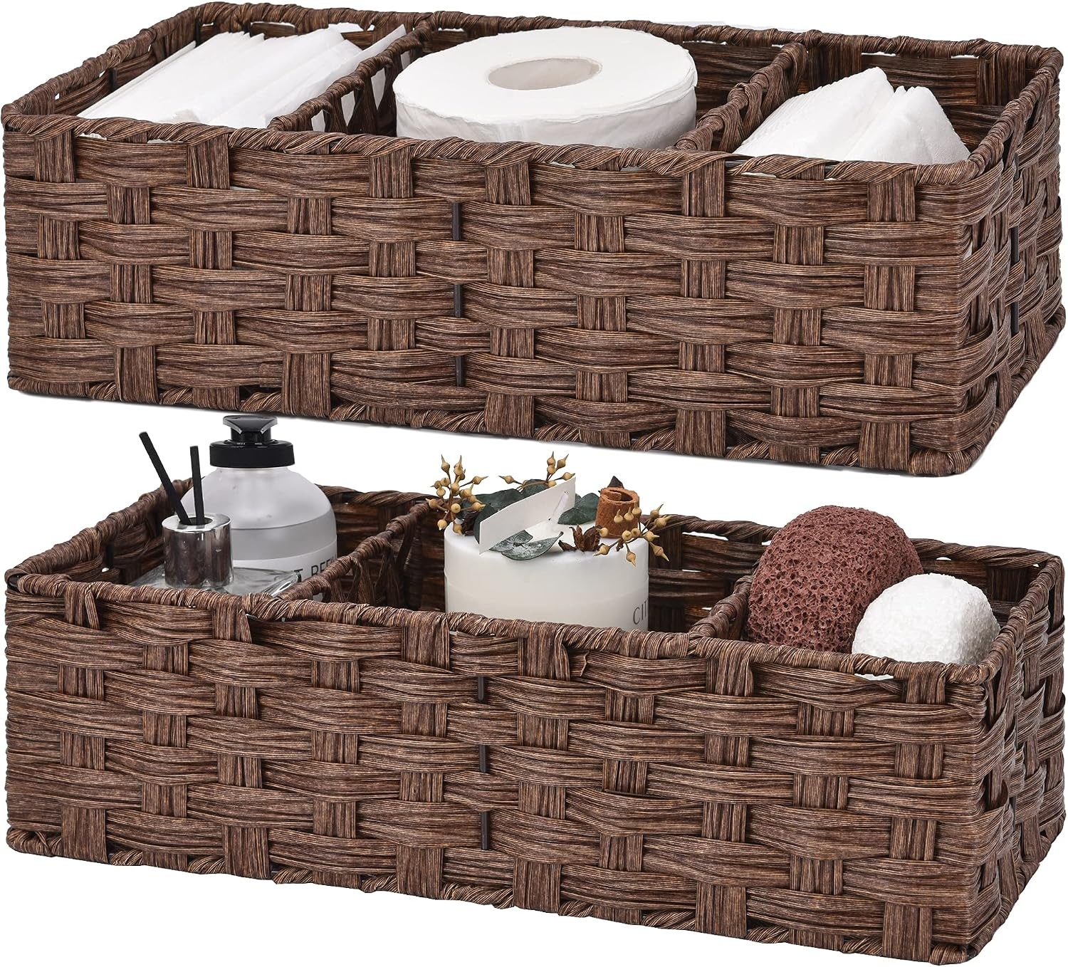 image:imageGRANNY SAYS Bundle of 3 Sets Wicker Storage Baskets