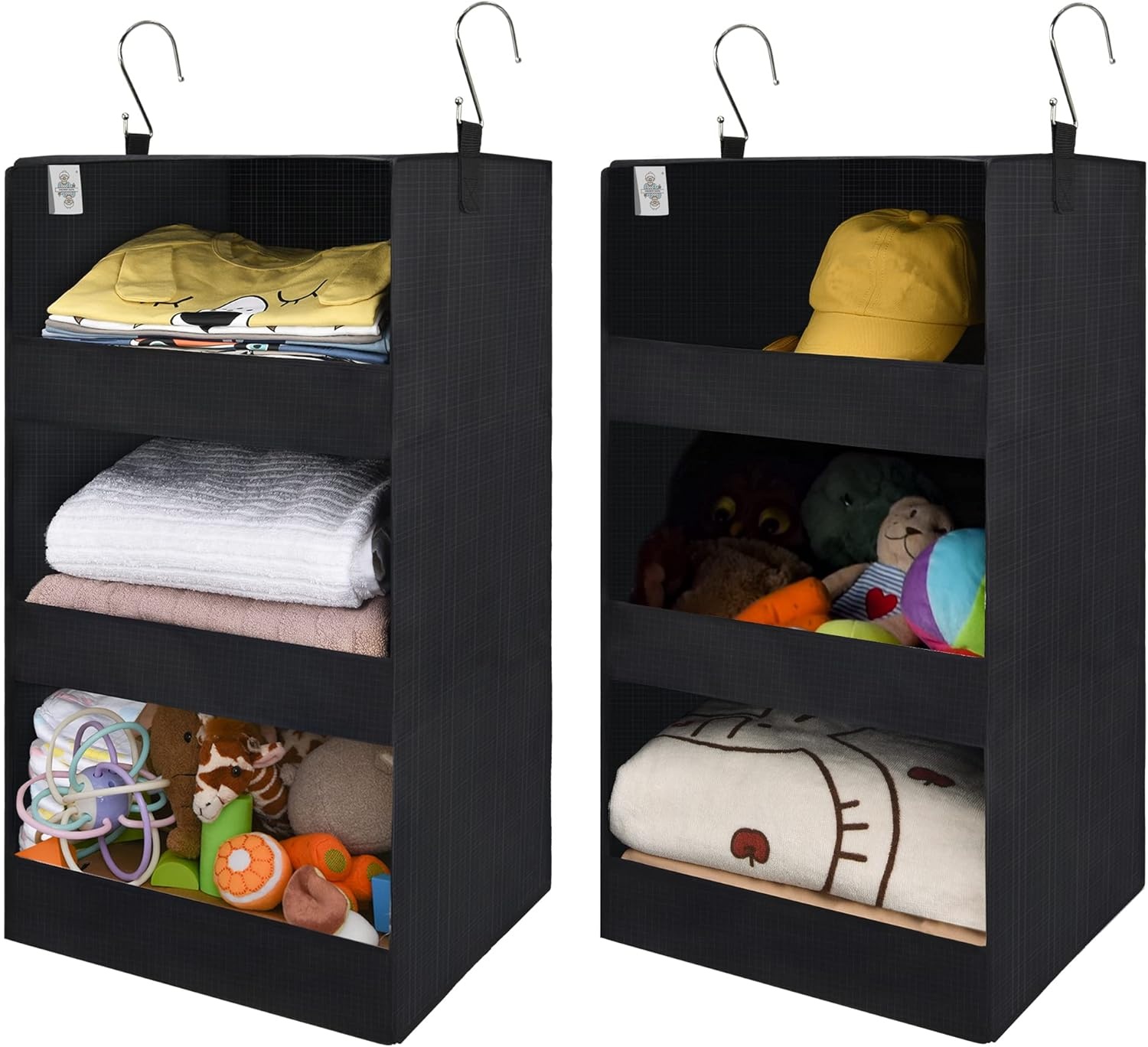image:imageGRANNY SAYS Bundle of 3Pack Rectangle Storage Bins amp 2Pack Hanging Closet Organizer