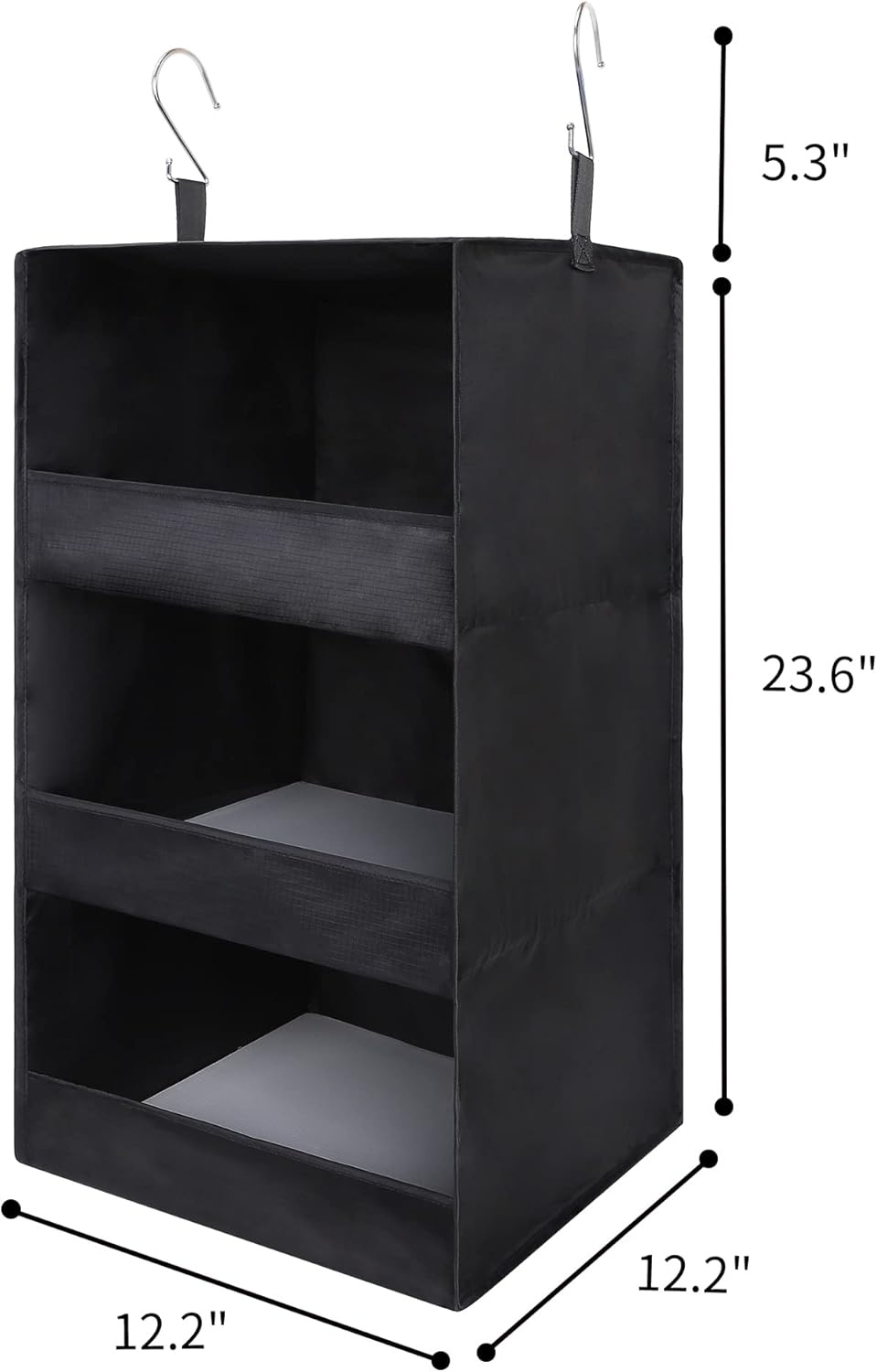 image:imageGRANNY SAYS Bundle of 3Pack Rectangle Storage Bins amp 2Pack Hanging Closet Organizer