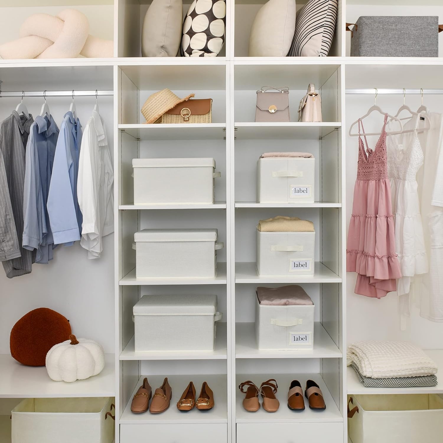 image:imageGRANNY SAYS Bundle of 3Pack Rectangle Storage Bins amp 3Pack Closet Storage Bins with Lids