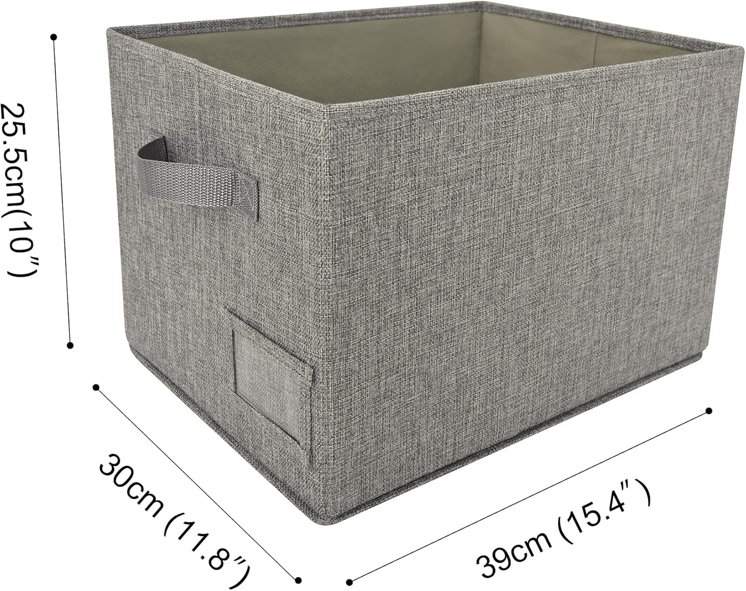 image:imageGRANNY SAYS Bundle of 3Pack Storage Bins for Closet amp 3Pack Rectangle Lidless Storage Bins