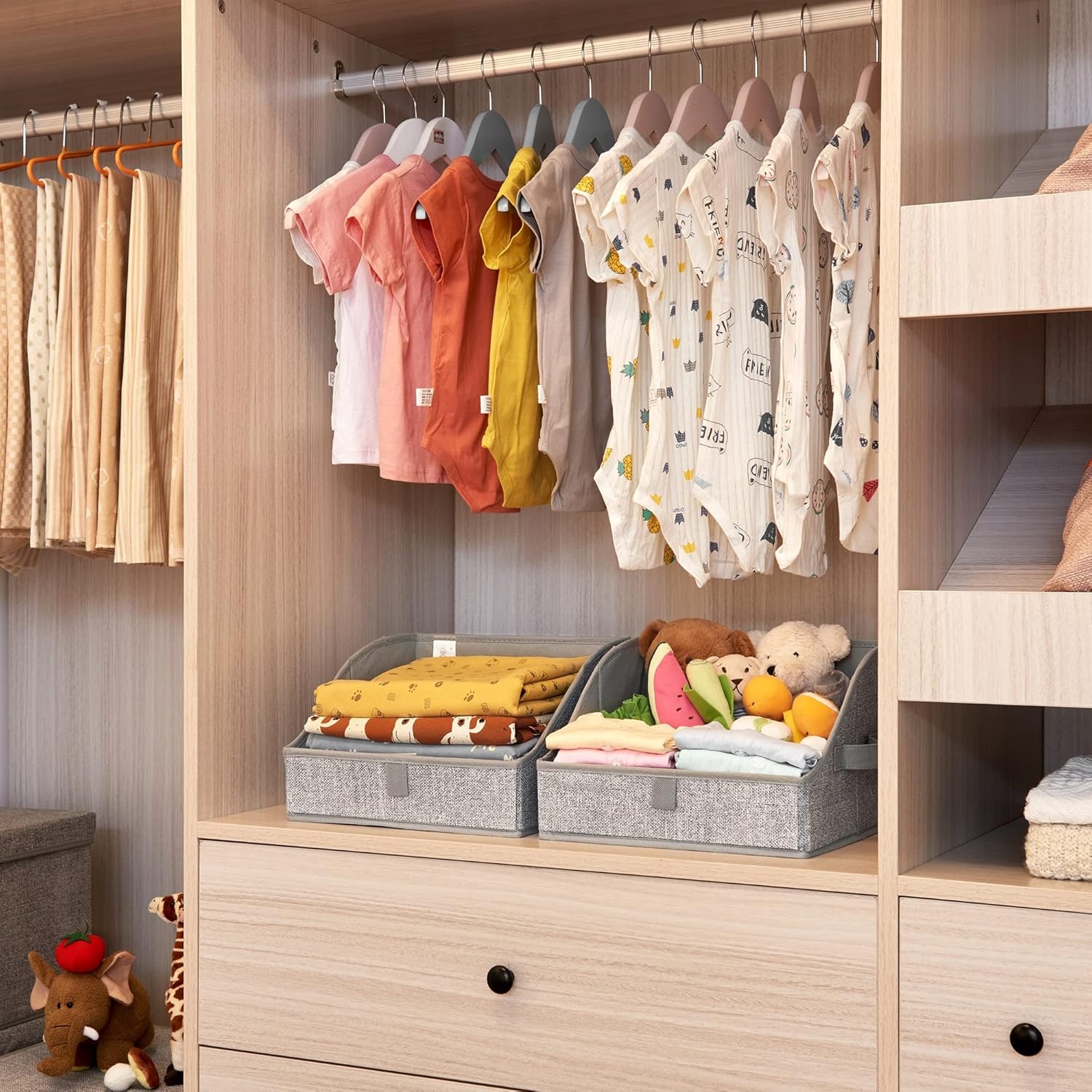 image:imageGRANNY SAYS Bundle of 3Pack Trapezoid Closet Storage Bins amp 3Pack Trapezoid Storage Bins