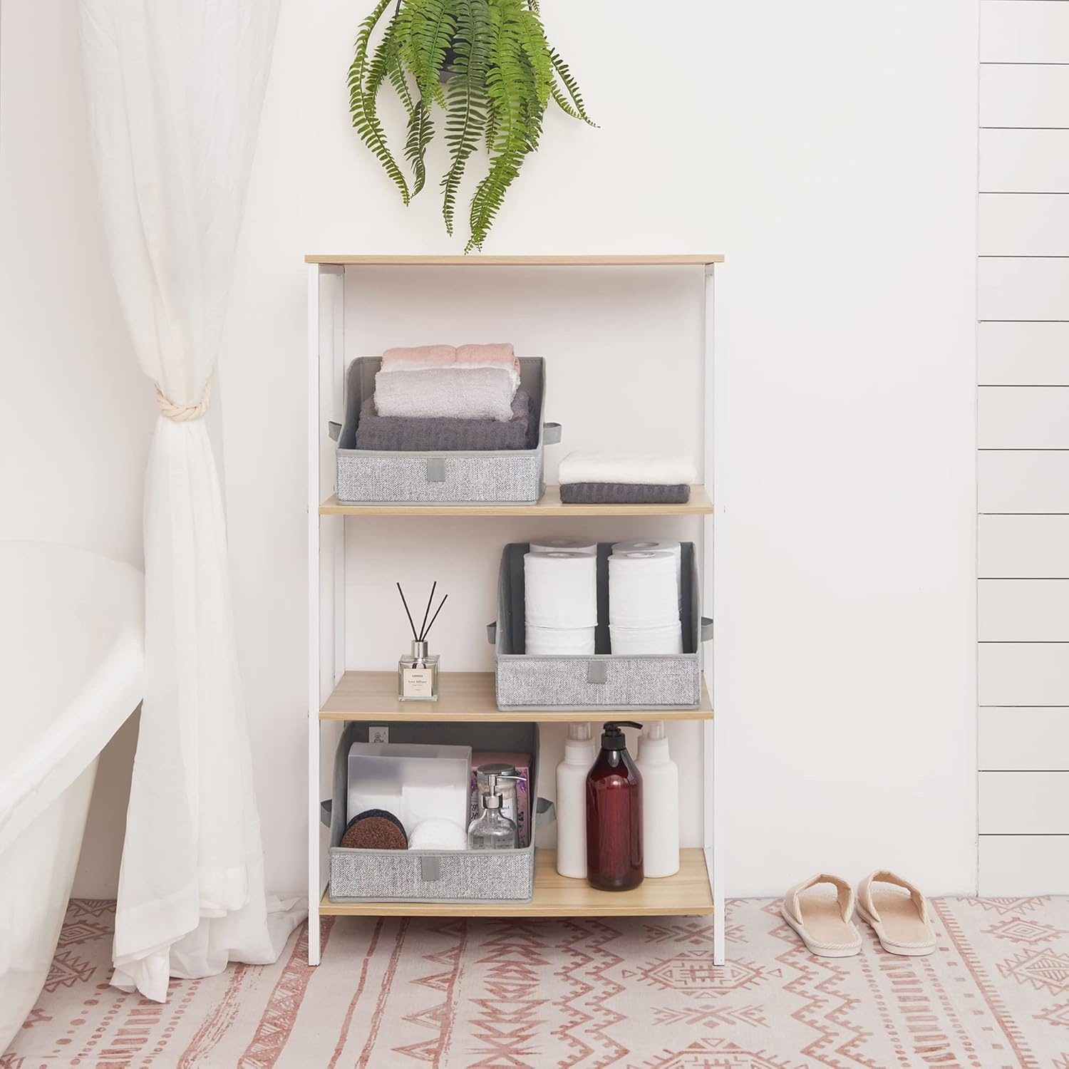 image:imageGRANNY SAYS Bundle of 3Pack Trapezoid Closet Storage Bins amp 3Pack Trapezoid Storage Bins
