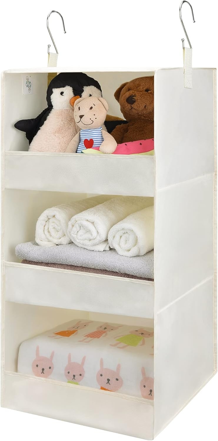 image:imageGRANNY SAYS Bundle of 3Pack Trapezoid Storage Bins amp 1Pack Hanging Closet Organizer