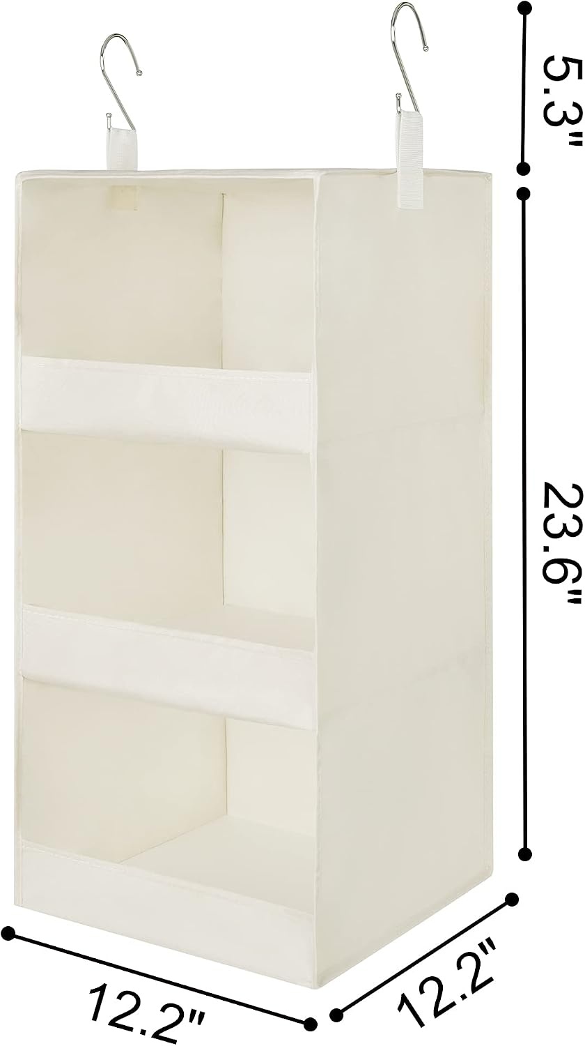 image:imageGRANNY SAYS Bundle of 3Pack Trapezoid Storage Bins amp 1Pack Hanging Closet Organizer