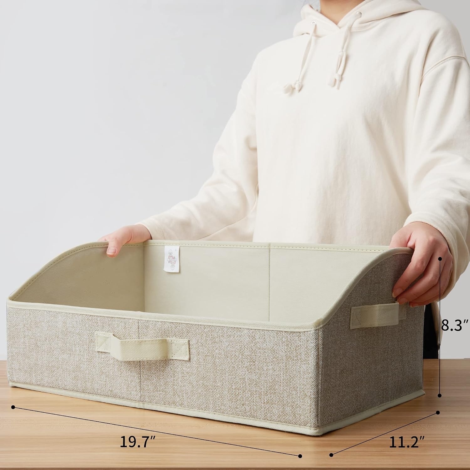 image:imageGRANNY SAYS Bundle of 3Pack Trapezoid Storage Bins amp 1Pack Hanging Closet Organizer