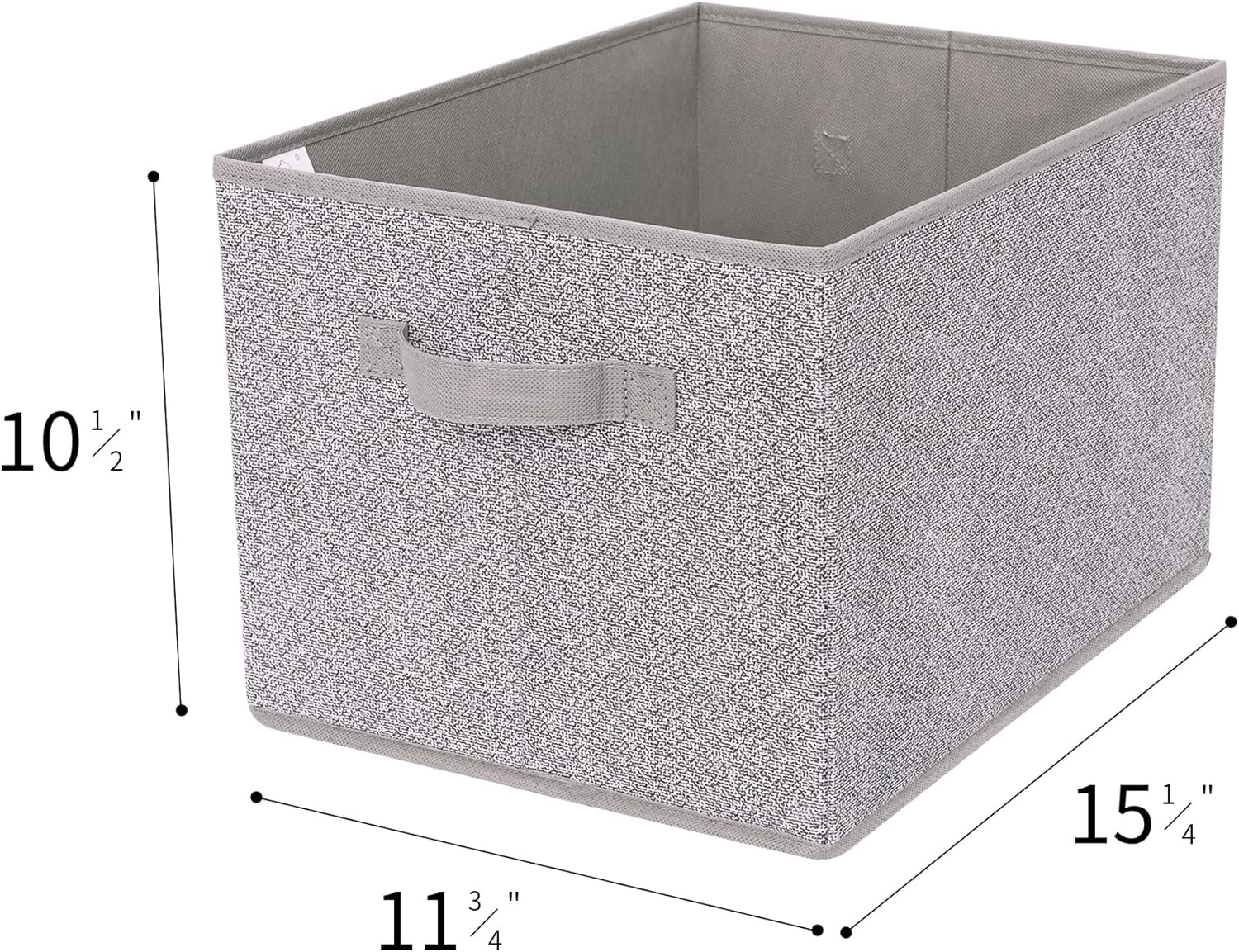 image:imageGRANNY SAYS Bundle of 3Pack Trapezoid Storage Bins for Organizing amp 3Pack Rectangle Lidless Storage Bins