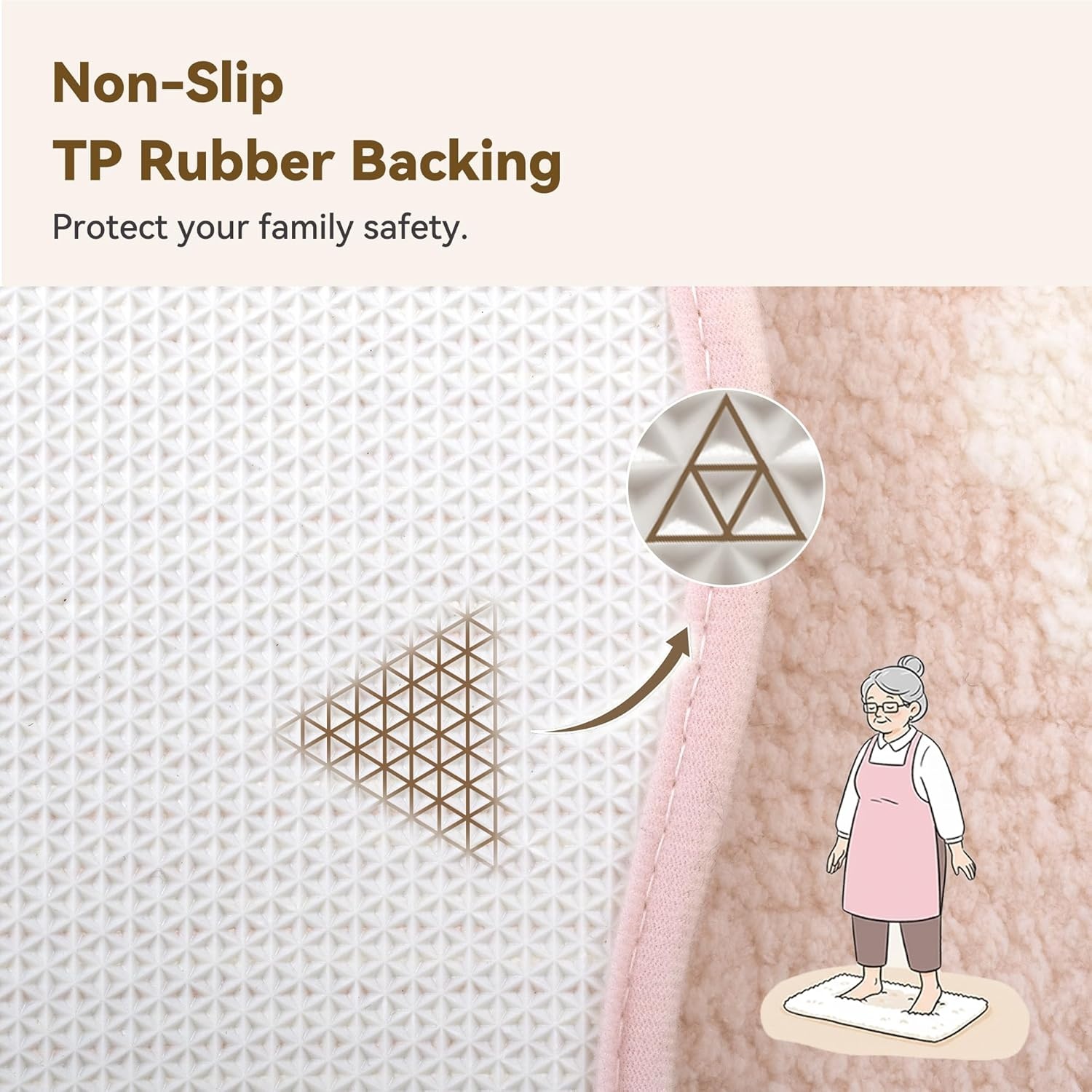 image:imageGRANNY SAYS Checkered Pink Bathroom Rugs Decor 24 x 16 Fluffy Rug Absorbent Microfiber Ultra Soft Bath Mat Washable NonSlip Bath Mats for Bathroom Cute Floor Mat for Tub Shower BedroomPinkcute Floral