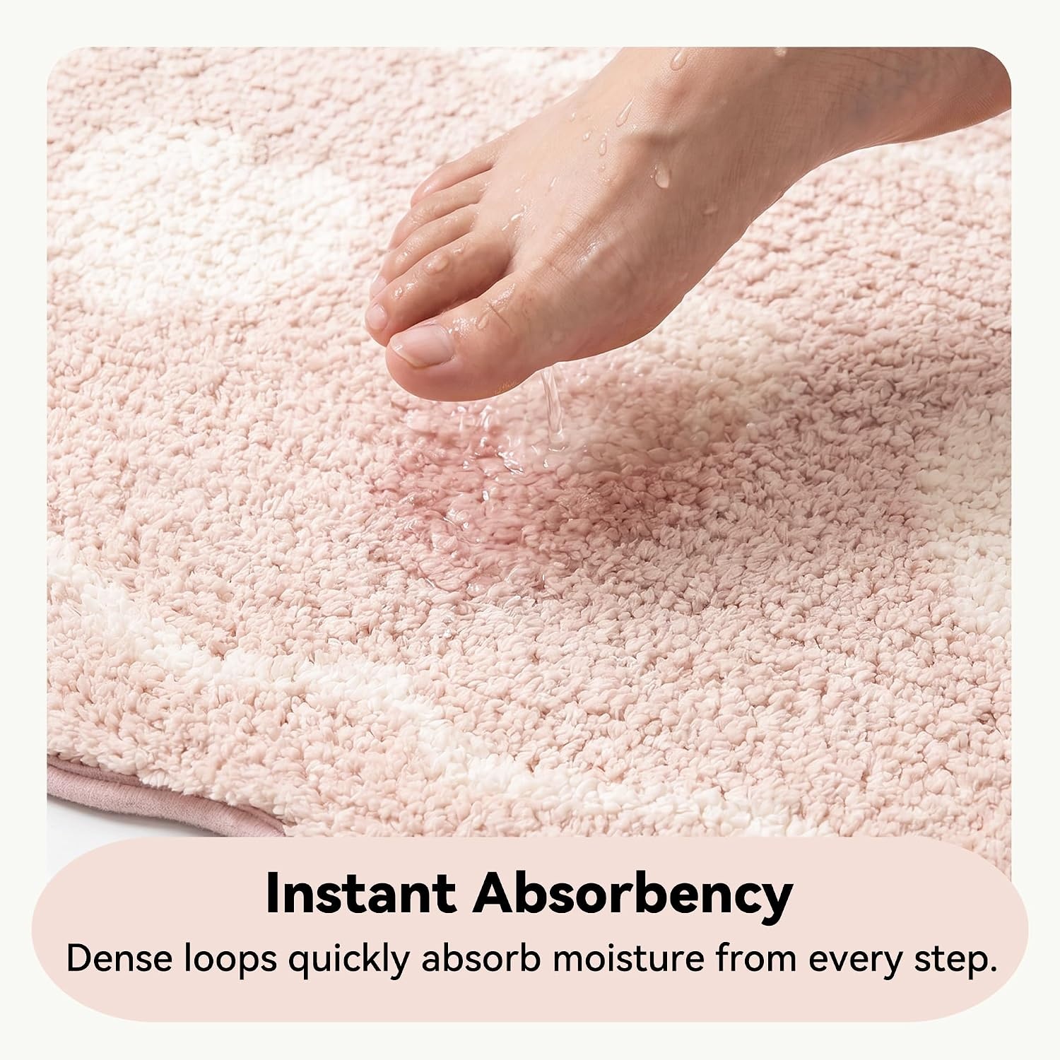 image:imageGRANNY SAYS Checkered Pink Bathroom Rugs Decor 24 x 16 Fluffy Rug Absorbent Microfiber Ultra Soft Bath Mat Washable NonSlip Bath Mats for Bathroom Cute Floor Mat for Tub Shower BedroomPink Heart