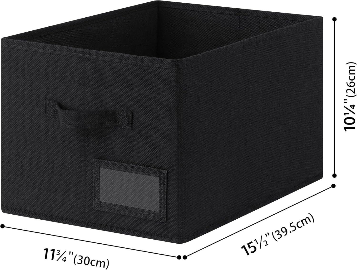 image:imageGRANNY SAYS Closet Storage Bins Storage Baskets for Closet Fabric Bins for Clothes Closet Organizer Bins Gray Medium 3PackBlack