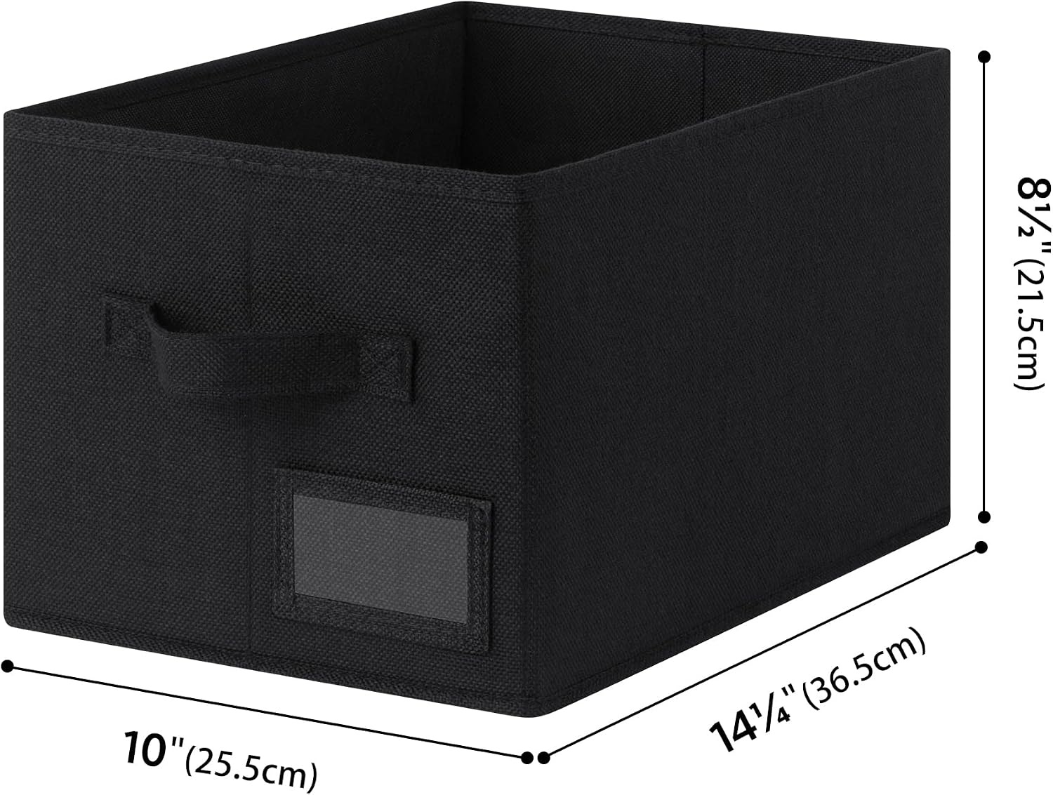 image:imageGRANNY SAYS Closet Storage Bins Storage Baskets for Closet Fabric Bins for Clothes Closet Organizer Bins Gray Medium 3PackBlack