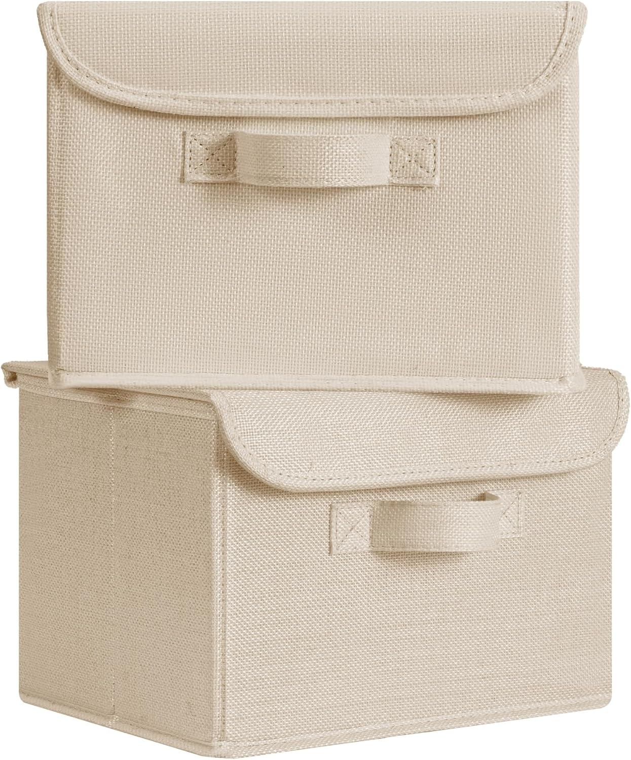 image:imageGRANNY SAYS Closet Storage Bins Storage Boxes with Lids Clothes Organizing Bins Lidded Baskets for Toys Clothing Gray Extra Large 2PackKhaki