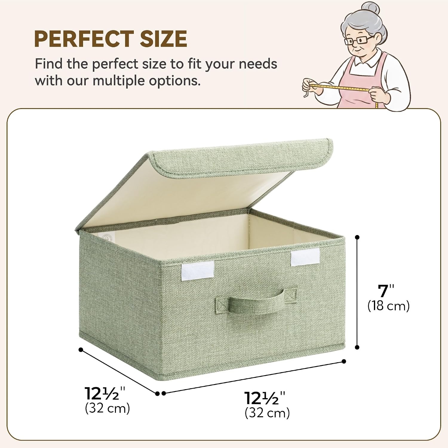 image:imageGRANNY SAYS Closet Storage Bins Storage Boxes with Lids Clothes Organizing Bins Lidded Baskets for Toys Clothing Gray Extra Large 2PackMixed Colors