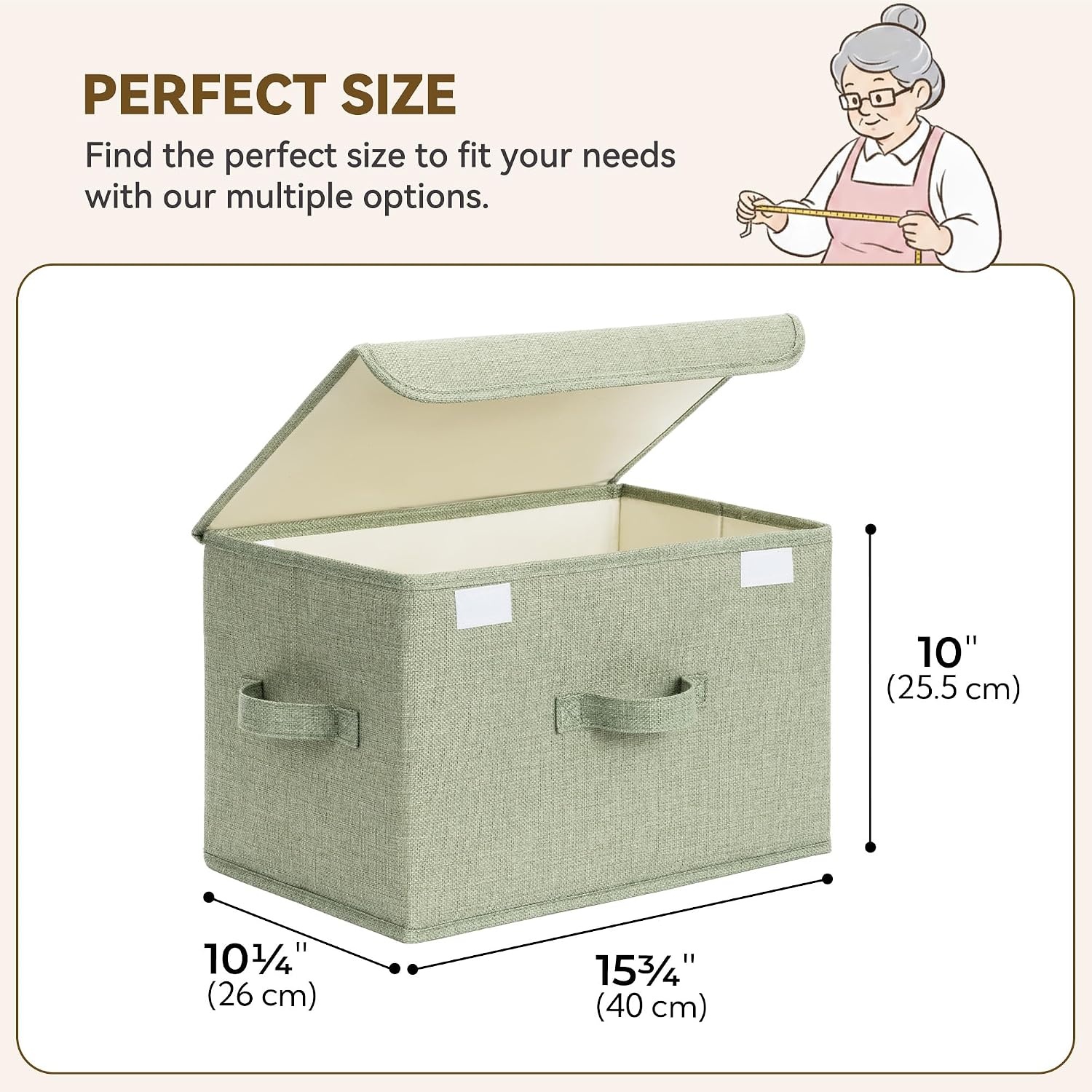 image:imageGRANNY SAYS Closet Storage Bins Storage Boxes with Lids Clothes Organizing Bins Lidded Baskets for Toys Clothing Gray Extra Large 2PackMixed Colors