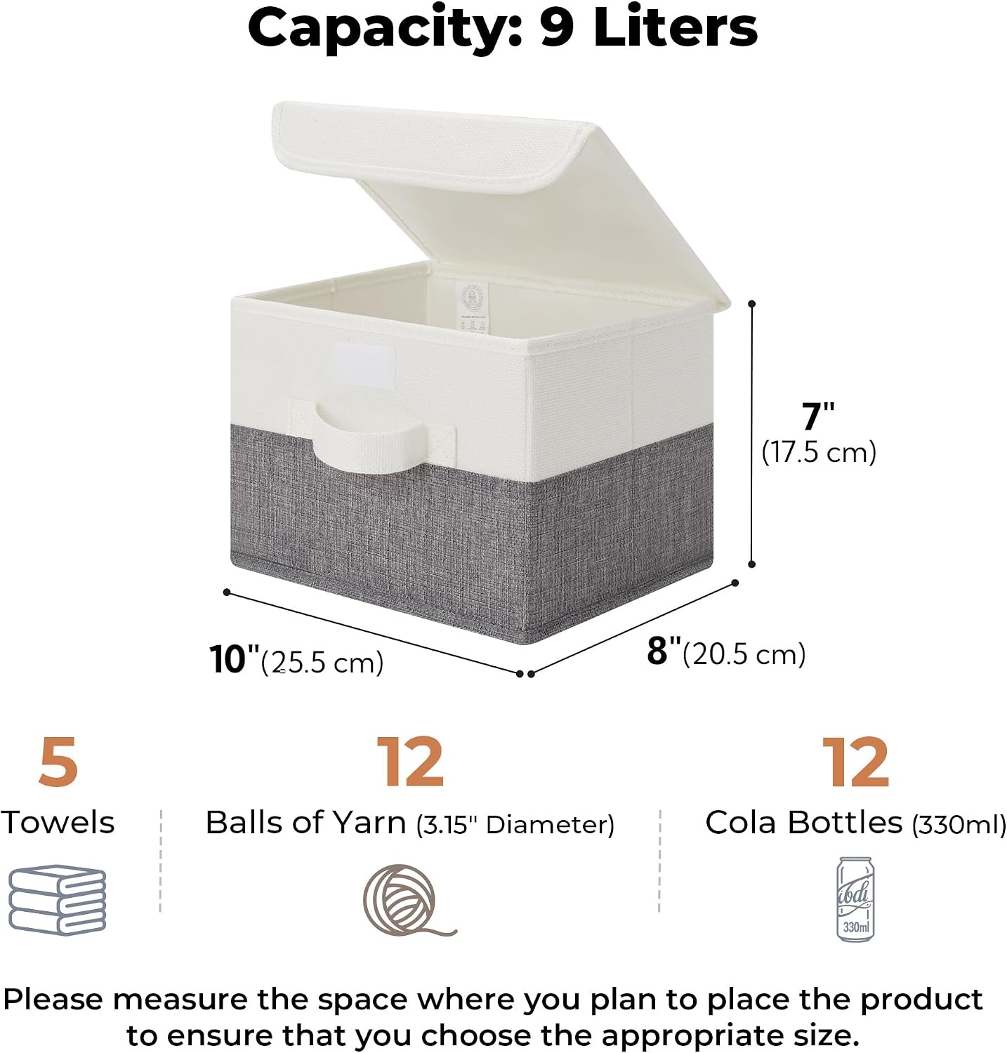 image:imageGRANNY SAYS Closet Storage Bins Storage Boxes with Lids Clothes Organizing Bins Lidded Baskets for Toys Clothing Gray Extra Large 2PackWhiteGray