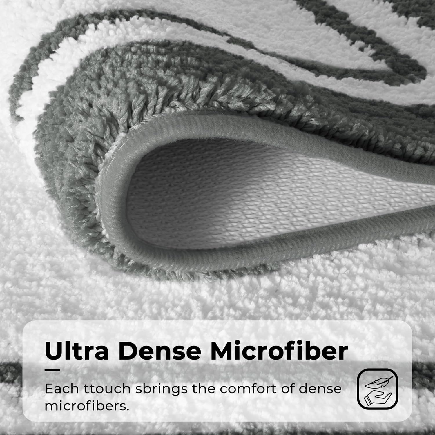 image:imageGRANNY SAYS Gray Bathroom Rugs Bath Mats for Bathroom NonSlip Super Soft and Water Absorbent Microfiber Bath Rugs Machine Wash Dry Bath Rugs for Floor Tub and Shower 16 x 24Ddeep Grey
