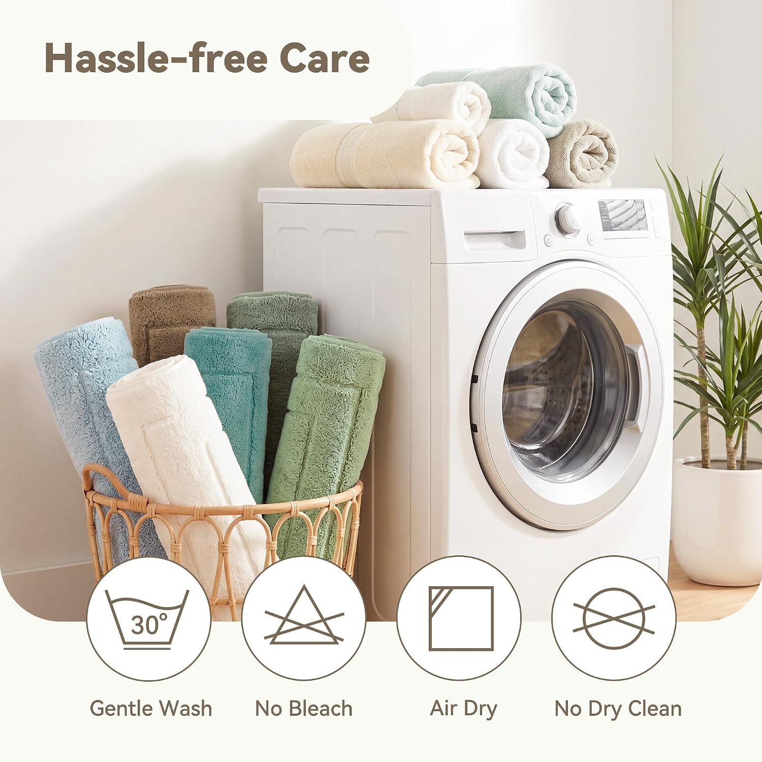 image:imageGRANNY SAYS Gray Bathroom Rugs Bath Mats for Bathroom NonSlip Super Soft and Water Absorbent Microfiber Bath Rugs Machine Wash Dry Bath Rugs for Floor Tub and Shower 16 x 24Champagne
