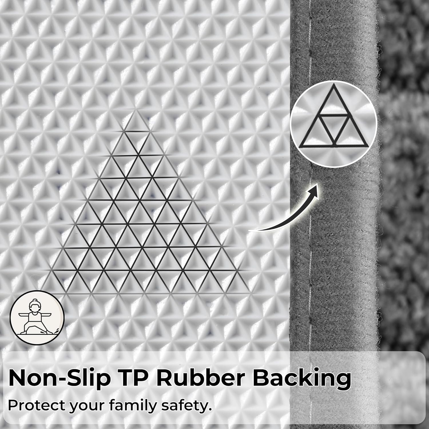 image:imageGRANNY SAYS Gray Bathroom Rugs Bath Mats for Bathroom NonSlip Super Soft and Water Absorbent Microfiber Bath Rugs Machine Wash Dry Bath Rugs for Floor Tub and Shower 16 x 24Deep Gray