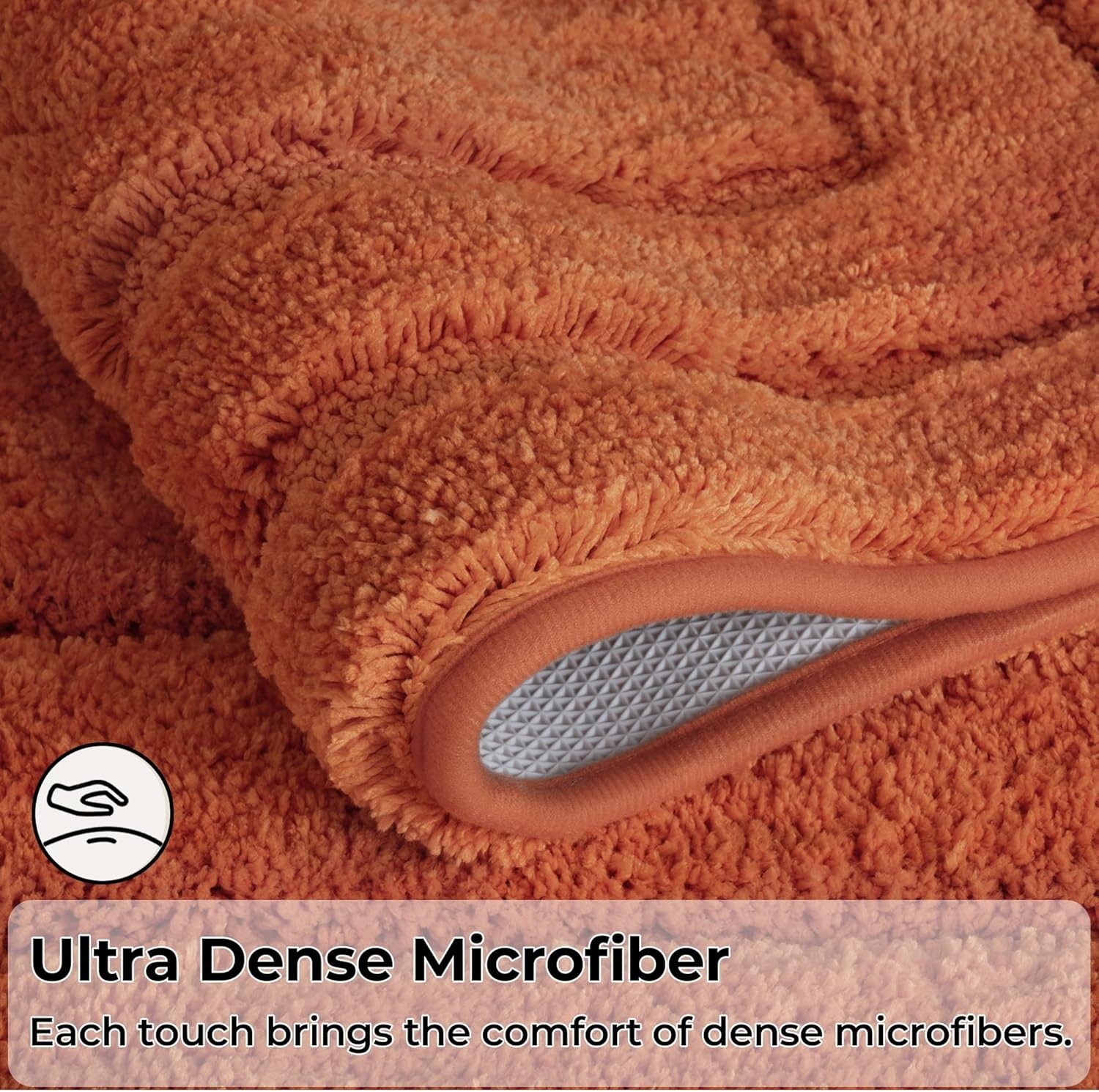 image:imageGRANNY SAYS Gray Bathroom Rugs Bath Mats for Bathroom NonSlip Super Soft and Water Absorbent Microfiber Bath Rugs Machine Wash Dry Bath Rugs for Floor Tub and Shower 16 x 24Terracotta