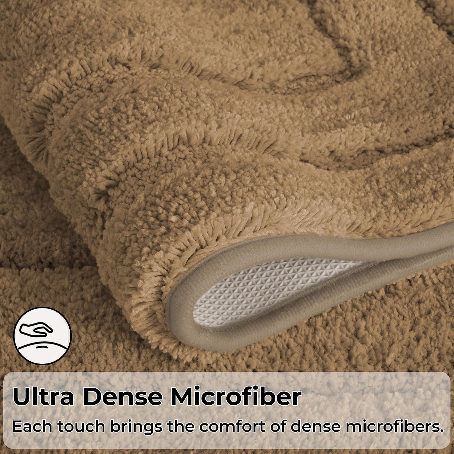 image:imageGRANNY SAYS Gray Bathroom Rugs Bath Mats for Bathroom NonSlip Super Soft and Water Absorbent Microfiber Bath Rugs Machine Wash Dry Bath Rugs for Floor Tub and Shower 16 x 24Champagne