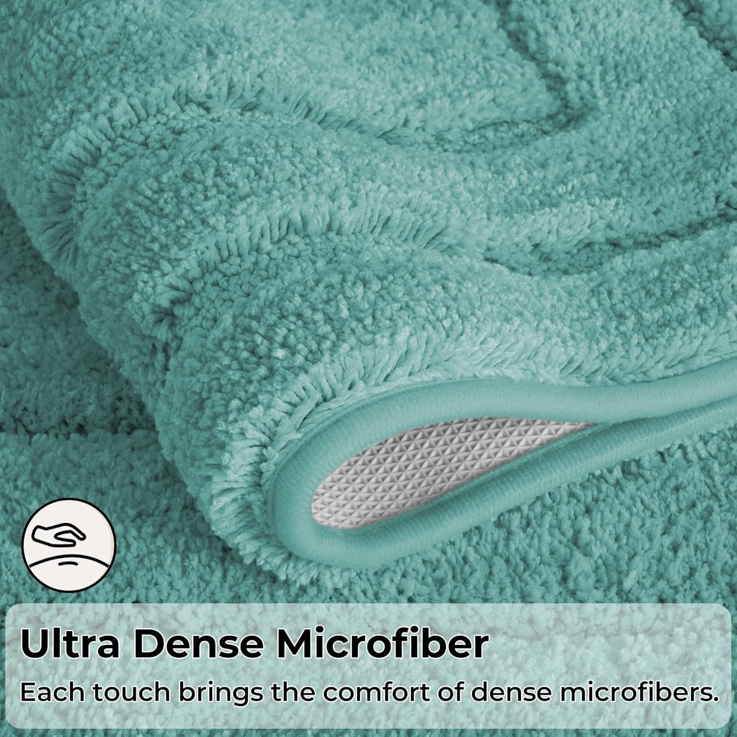 image:imageGRANNY SAYS Gray Bathroom Rugs Bath Mats for Bathroom NonSlip Super Soft and Water Absorbent Microfiber Bath Rugs Machine Wash Dry Bath Rugs for Floor Tub and Shower 16 x 24Sage Green