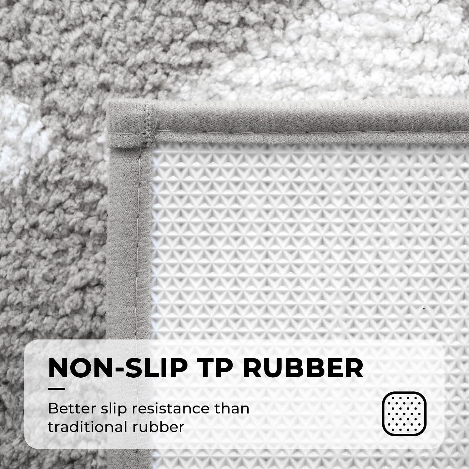 image:imageGRANNY SAYS Gray Bathroom Rugs Bath Mats for Bathroom NonSlip Super Soft and Water Absorbent Microfiber Bath Rugs Machine Wash Dry Bath Rugs for Floor Tub and Shower 16 x 24Clight Grey