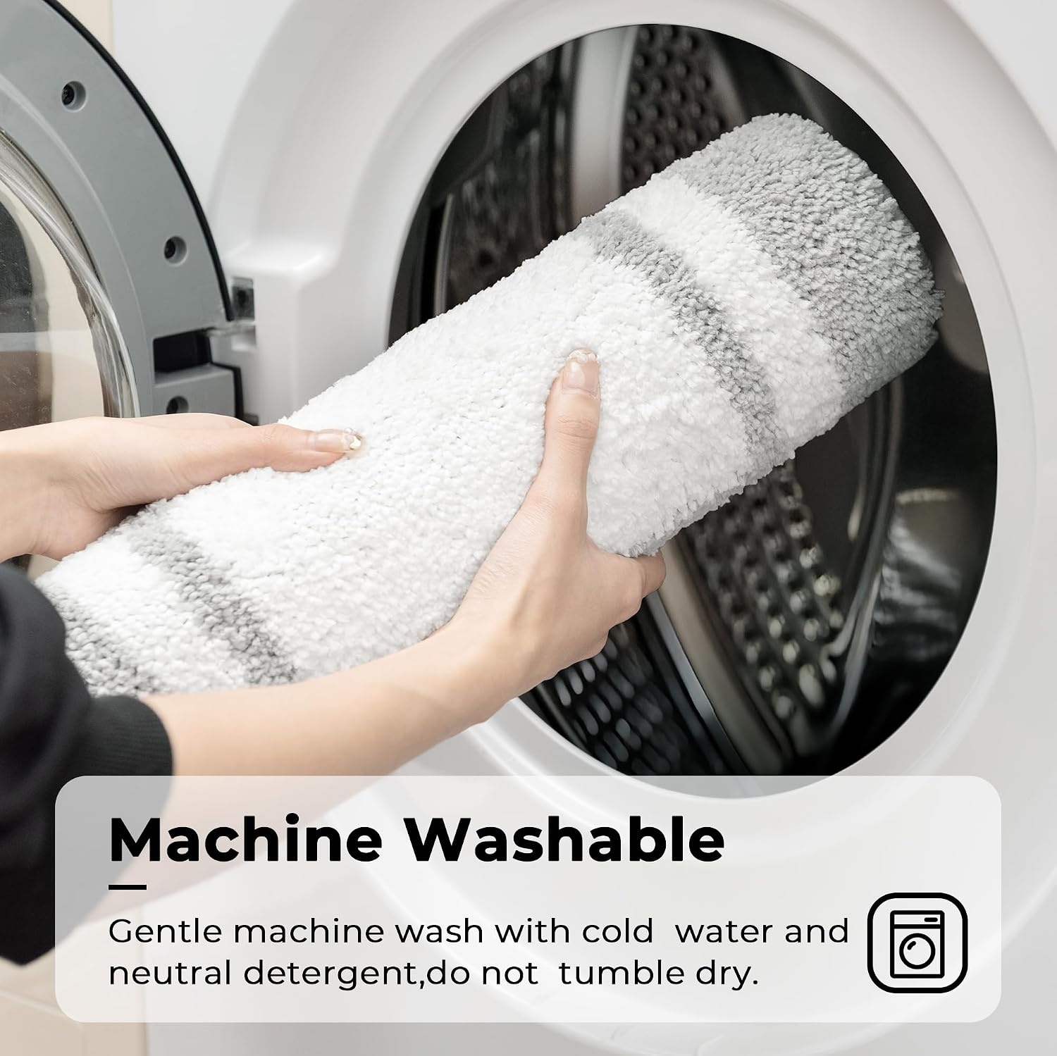 image:imageGRANNY SAYS Gray Bathroom Rugs Bath Mats for Bathroom NonSlip Super Soft and Water Absorbent Microfiber Bath Rugs Machine Wash Dry Bath Rugs for Floor Tub and Shower 16 x 24Dgrey