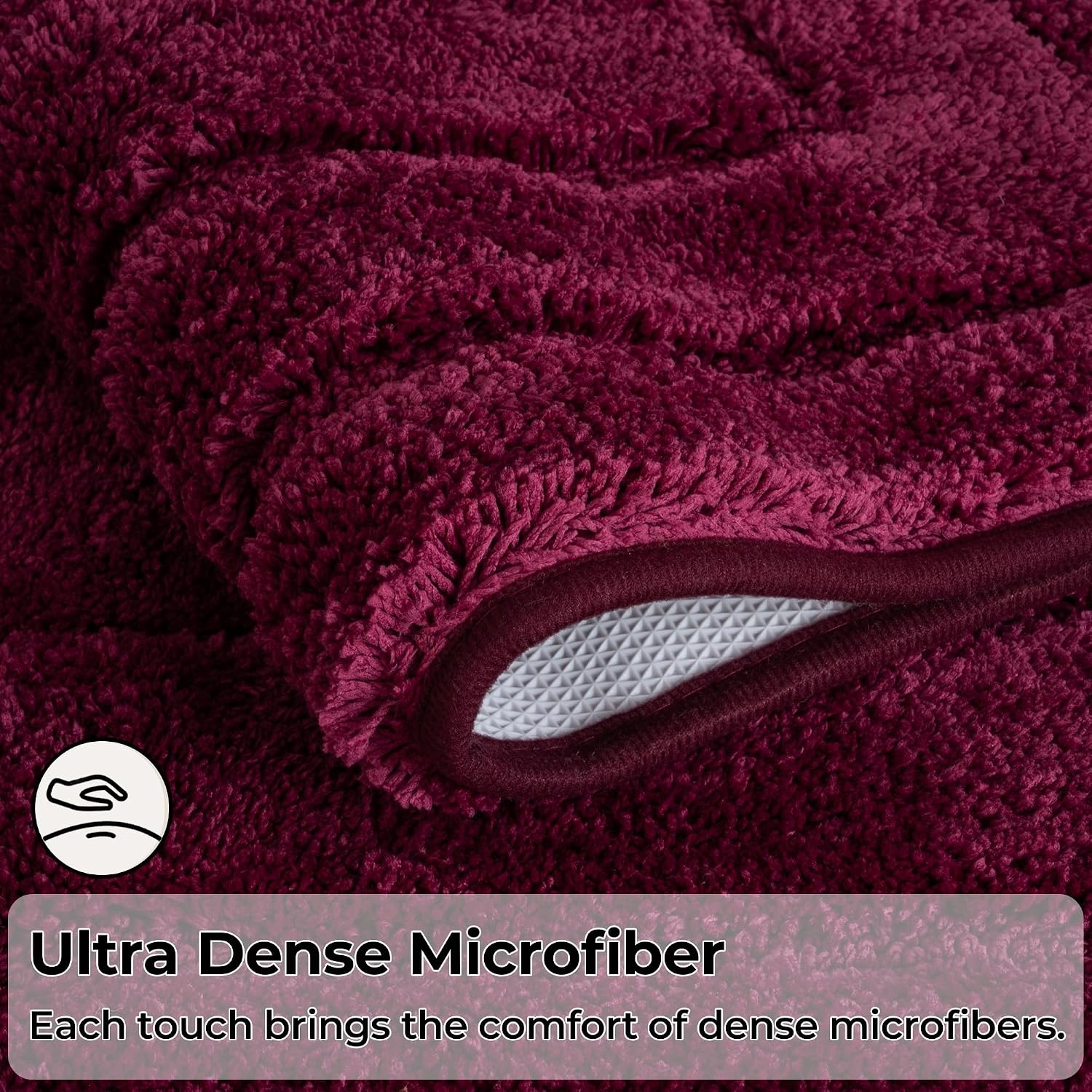 image:imageGRANNY SAYS Gray Bathroom Rugs Bath Mats for Bathroom NonSlip Super Soft and Water Absorbent Microfiber Bath Rugs Machine Wash Dry Bath Rugs for Floor Tub and Shower 16 x 24Strawberry Red