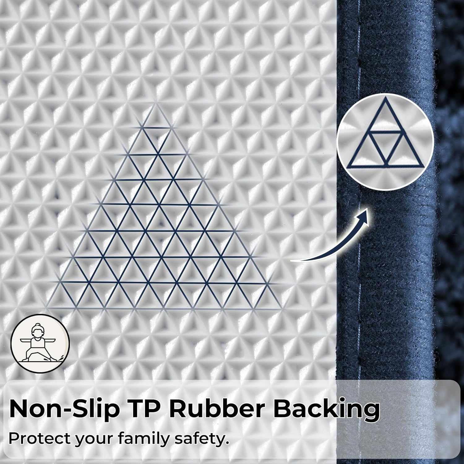 image:imageGRANNY SAYS Gray Bathroom Rugs Bath Mats for Bathroom NonSlip Super Soft and Water Absorbent Microfiber Bath Rugs Machine Wash Dry Bath Rugs for Floor Tub and Shower 16 x 24Deep Blue