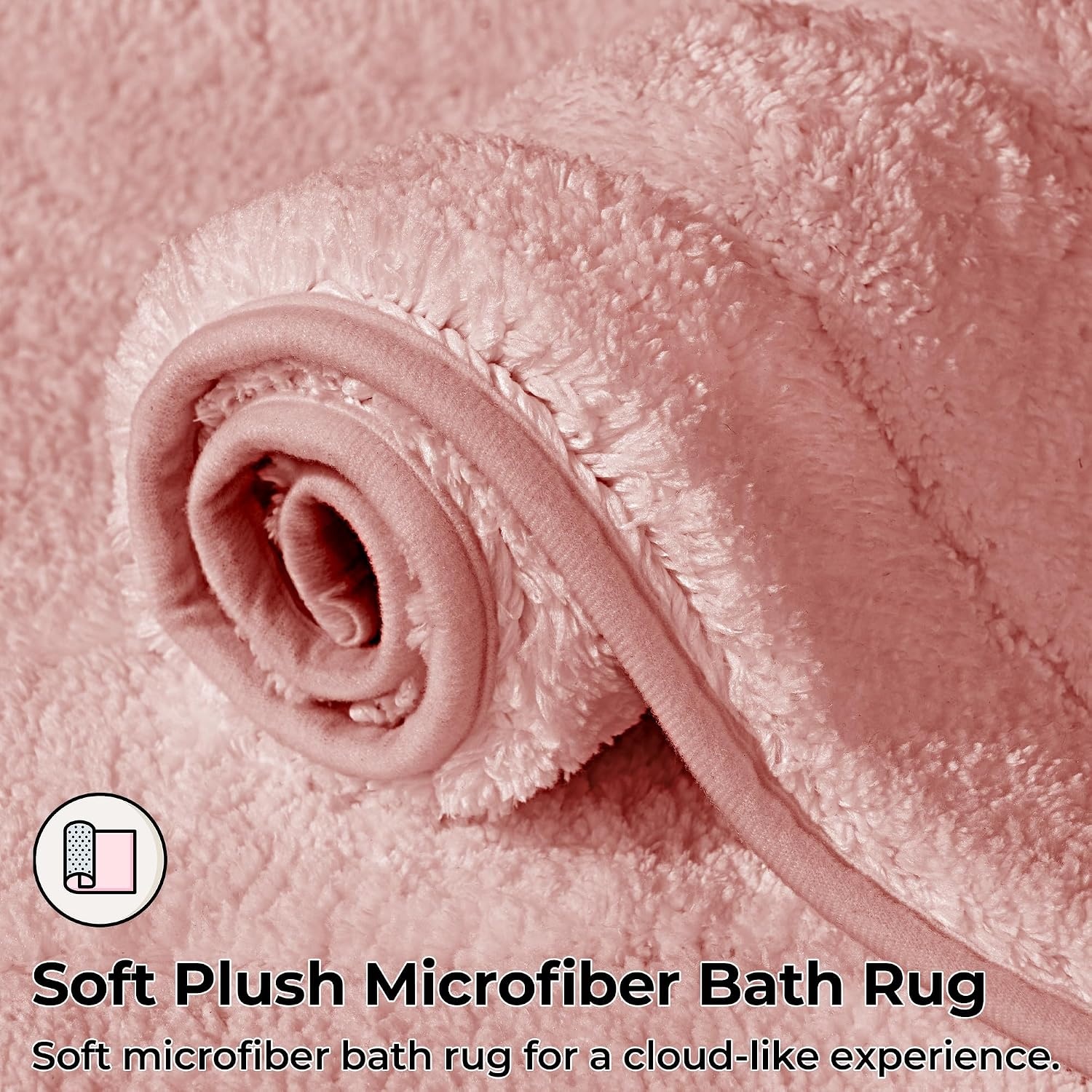 image:imageGRANNY SAYS Gray Bathroom Rugs Bath Mats for Bathroom NonSlip Super Soft and Water Absorbent Microfiber Bath Rugs Machine Wash Dry Bath Rugs for Floor Tub and Shower 16 x 24Pink