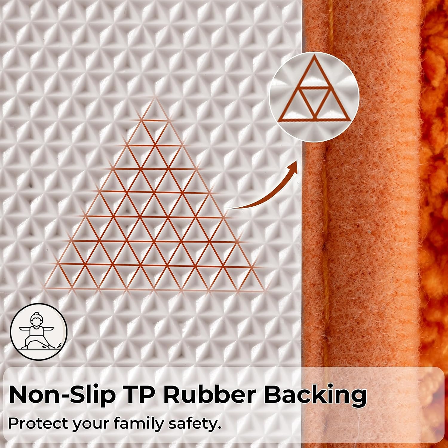 image:imageGRANNY SAYS Gray Bathroom Rugs Bath Mats for Bathroom NonSlip Super Soft and Water Absorbent Microfiber Bath Rugs Machine Wash Dry Bath Rugs for Floor Tub and Shower 16 x 24Orange