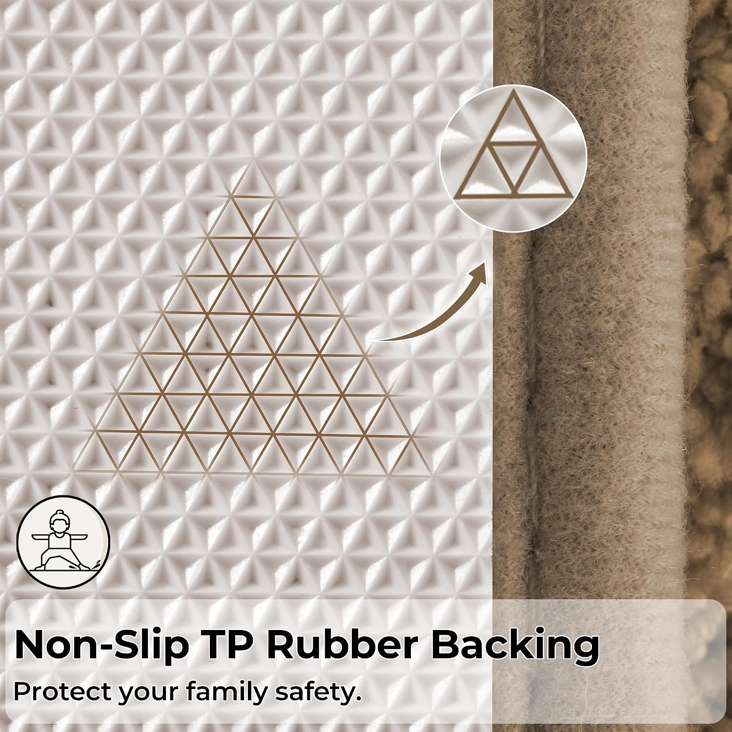 image:imageGRANNY SAYS Gray Bathroom Rugs Bath Mats for Bathroom NonSlip Super Soft and Water Absorbent Microfiber Bath Rugs Machine Wash Dry Bath Rugs for Floor Tub and Shower 16 x 24Champagne