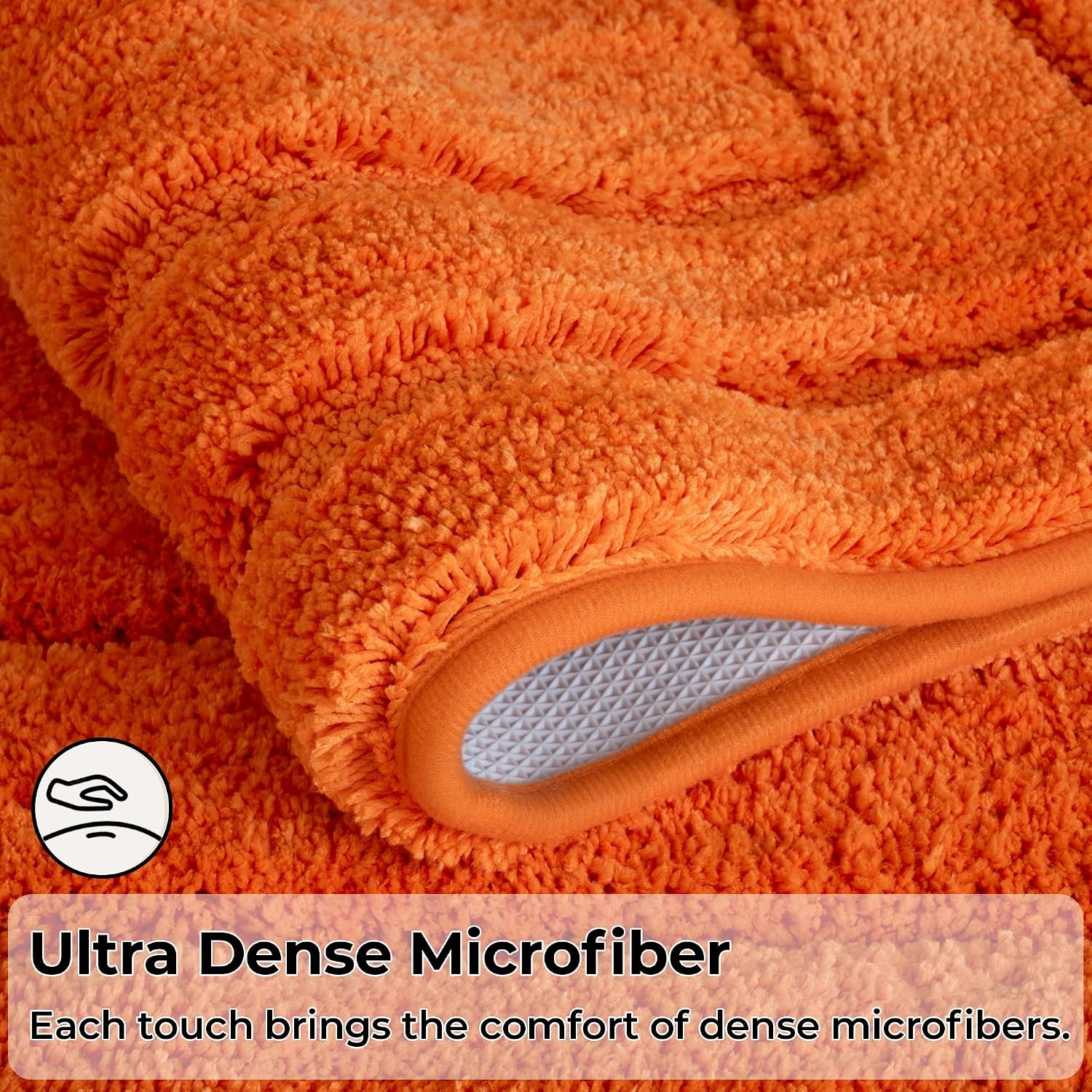image:imageGRANNY SAYS Gray Bathroom Rugs Bath Mats for Bathroom NonSlip Super Soft and Water Absorbent Microfiber Bath Rugs Machine Wash Dry Bath Rugs for Floor Tub and Shower 16 x 24Orange