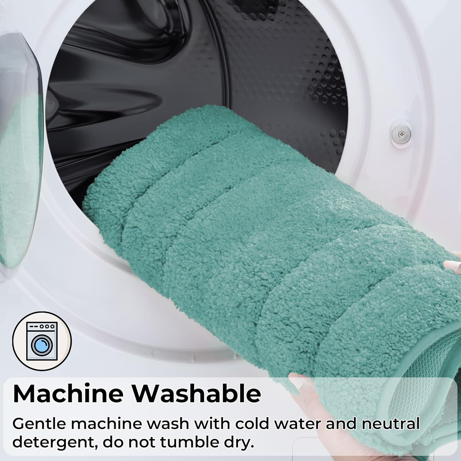 image:imageGRANNY SAYS Gray Bathroom Rugs Bath Mats for Bathroom NonSlip Super Soft and Water Absorbent Microfiber Bath Rugs Machine Wash Dry Bath Rugs for Floor Tub and Shower 16 x 24Sage Green