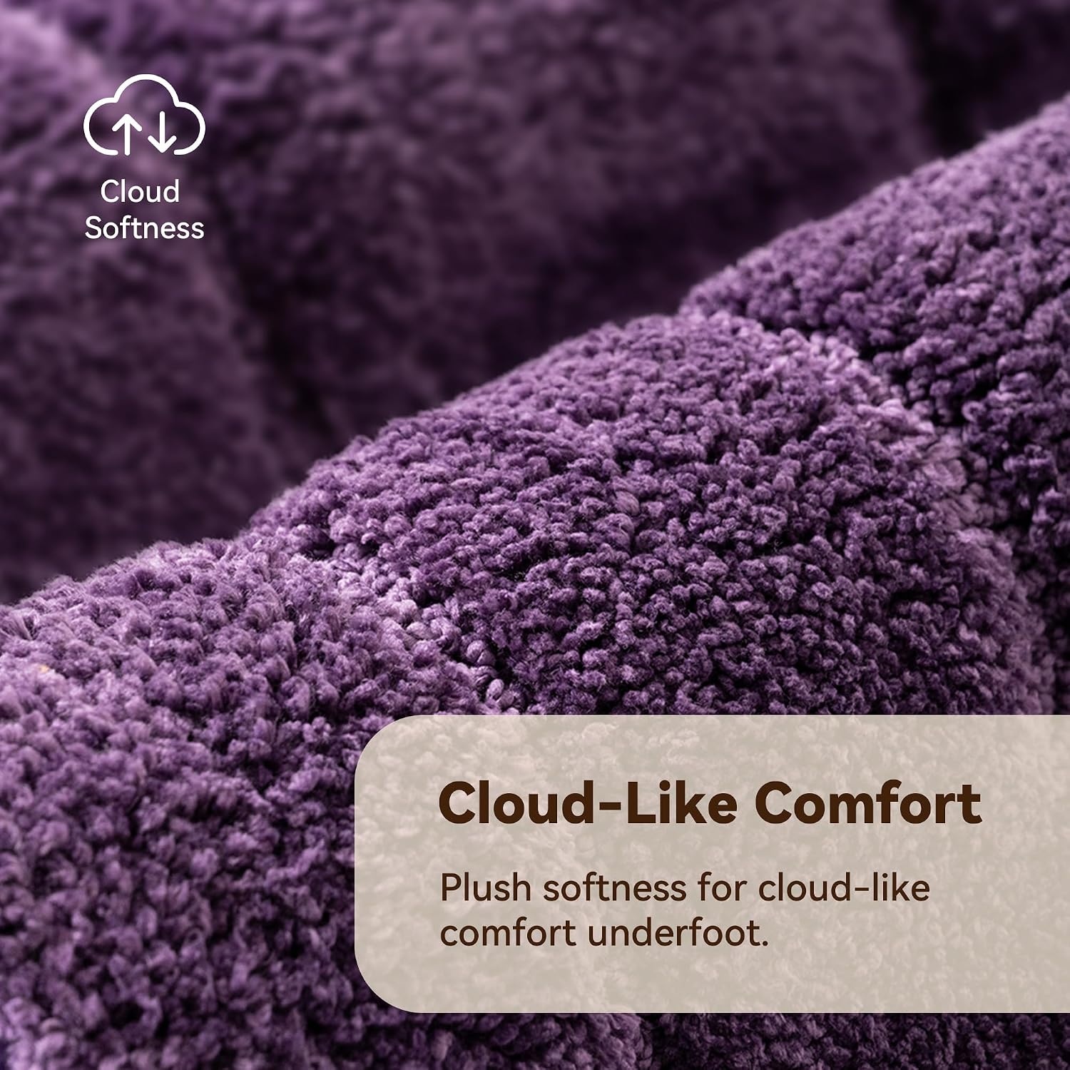 image:imageGRANNY SAYS Gray Bathroom Rugs Bath Mats for Bathroom NonSlip Super Soft and Water Absorbent Microfiber Bath Rugs Machine Wash Dry Bath Rugs for Floor Tub and Shower 16 x 24Purple