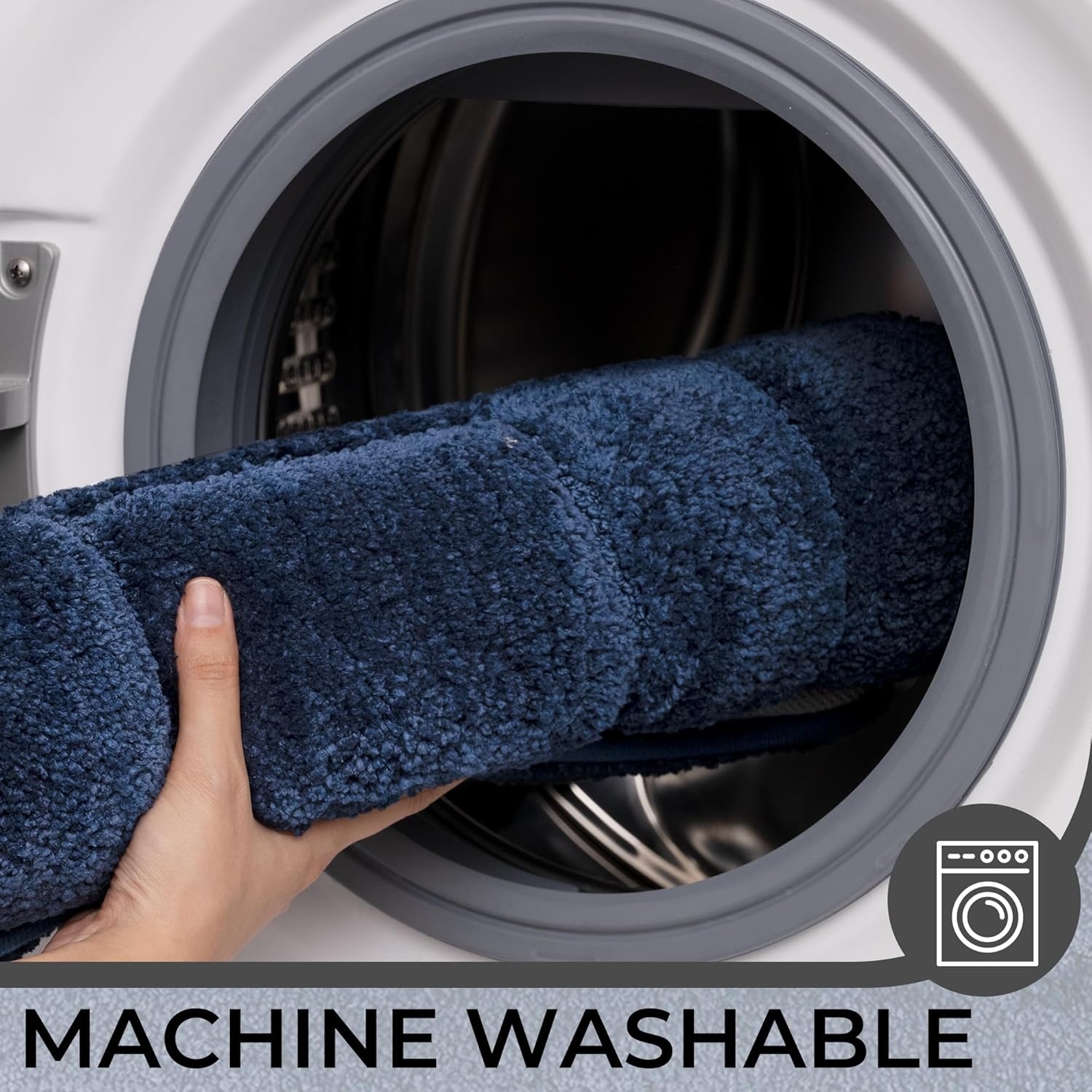image:imageGRANNY SAYS Gray Bathroom Rugs Bath Mats for Bathroom NonSlip Super Soft and Water Absorbent Microfiber Bath Rugs Machine Wash Dry Bath Rugs for Floor Tub and Shower 16 x 24Deep Blue