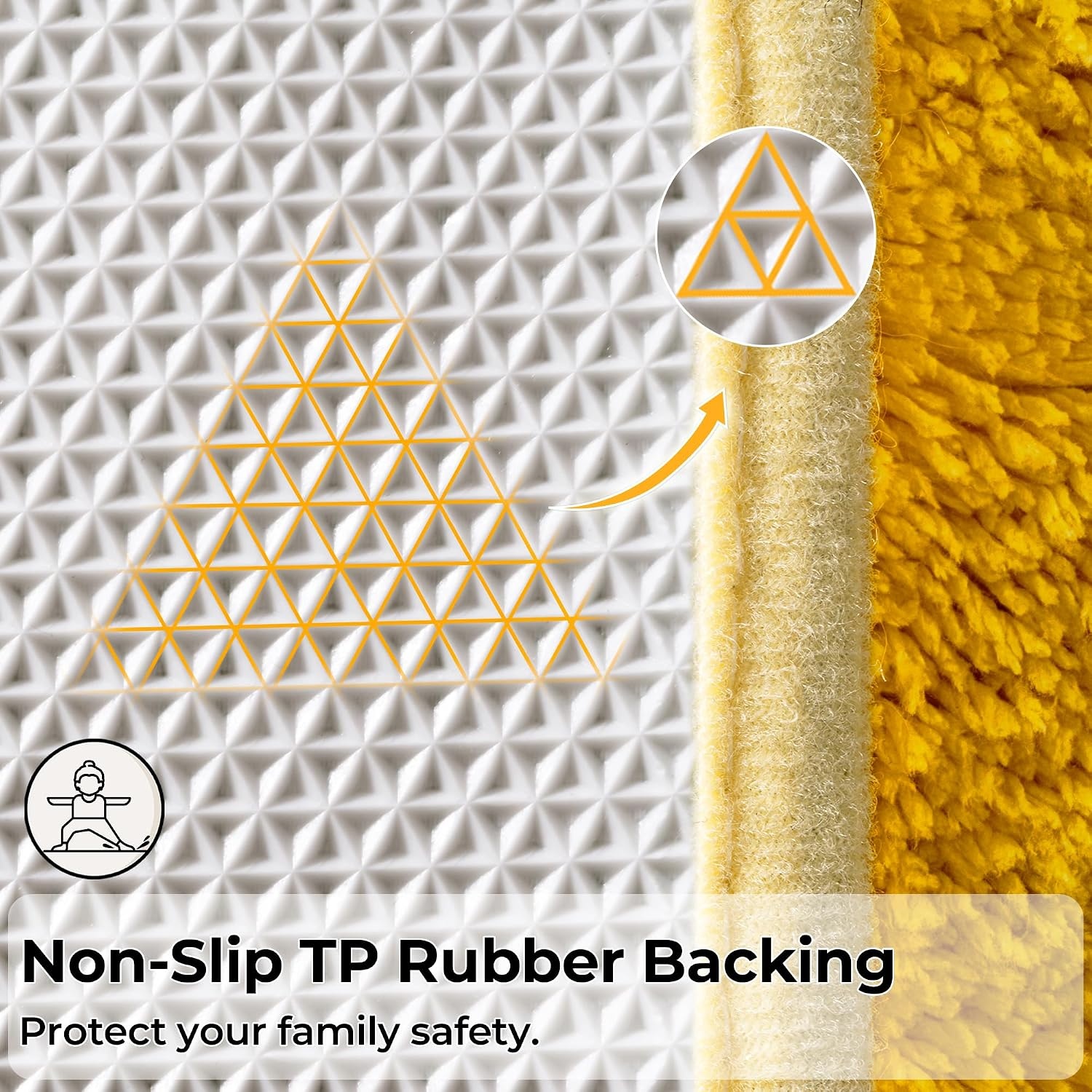 image:imageGRANNY SAYS Gray Bathroom Rugs Bath Mats for Bathroom NonSlip Super Soft and Water Absorbent Microfiber Bath Rugs Machine Wash Dry Bath Rugs for Floor Tub and Shower 16 x 24Yellow
