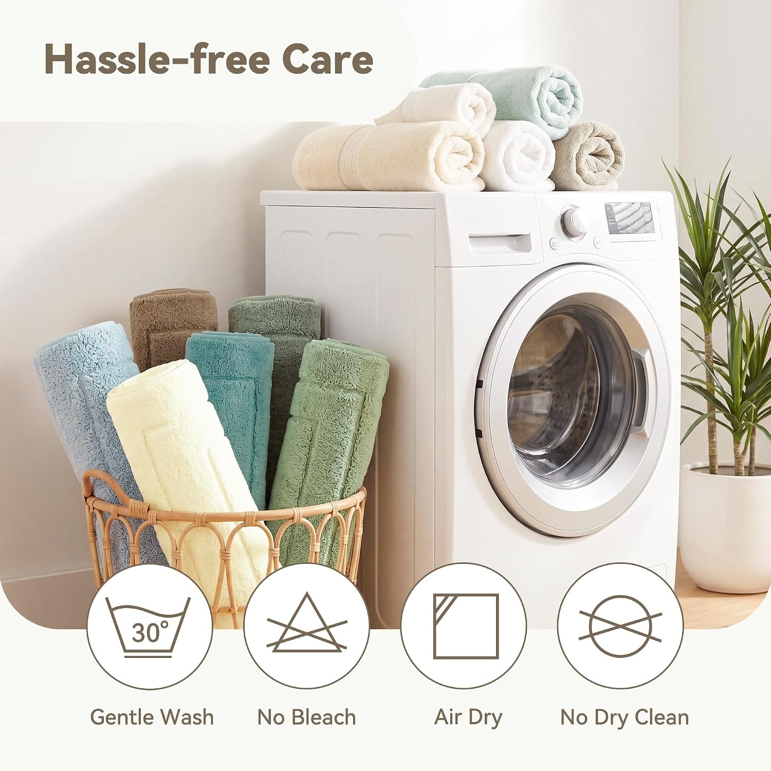 image:imageGRANNY SAYS Gray Bathroom Rugs Bath Mats for Bathroom NonSlip Super Soft and Water Absorbent Microfiber Bath Rugs Machine Wash Dry Bath Rugs for Floor Tub and Shower 16 x 24Green
