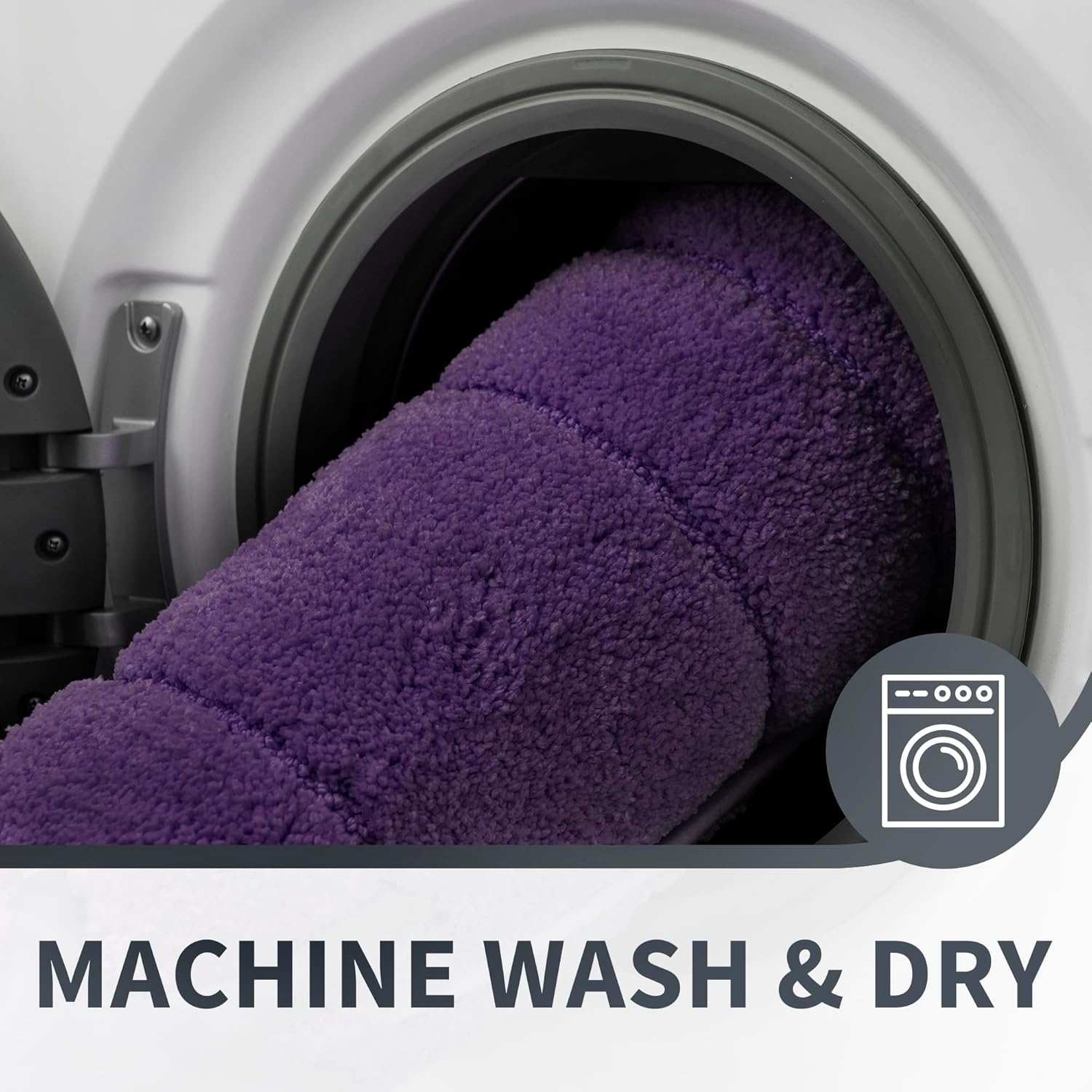 image:imageGRANNY SAYS Gray Bathroom Rugs Bath Mats for Bathroom NonSlip Super Soft and Water Absorbent Microfiber Bath Rugs Machine Wash Dry Bath Rugs for Floor Tub and Shower 16 x 24Purple