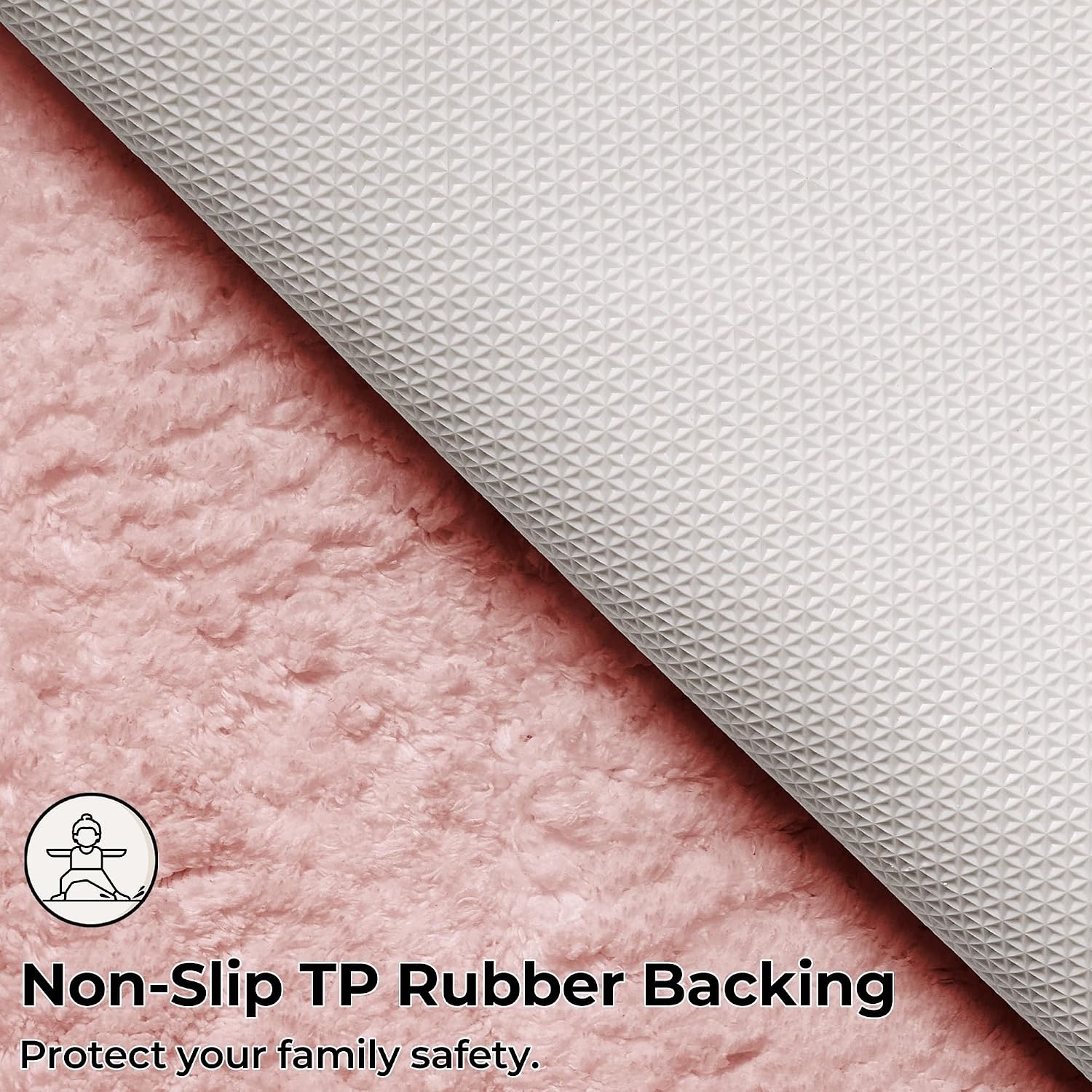 image:imageGRANNY SAYS Gray Bathroom Rugs Bath Mats for Bathroom NonSlip Super Soft and Water Absorbent Microfiber Bath Rugs Machine Wash Dry Bath Rugs for Floor Tub and Shower 16 x 24Pink