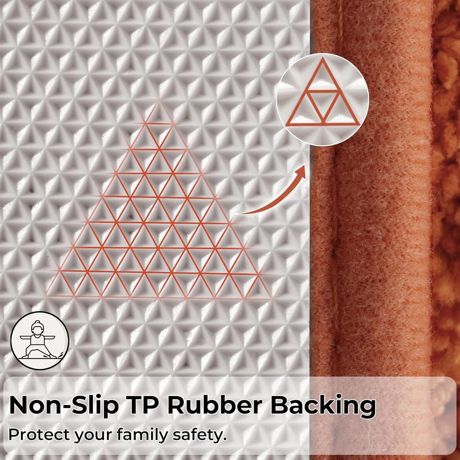 image:imageGRANNY SAYS Gray Bathroom Rugs Bath Mats for Bathroom NonSlip Super Soft and Water Absorbent Microfiber Bath Rugs Machine Wash Dry Bath Rugs for Floor Tub and Shower 16 x 24Terracotta
