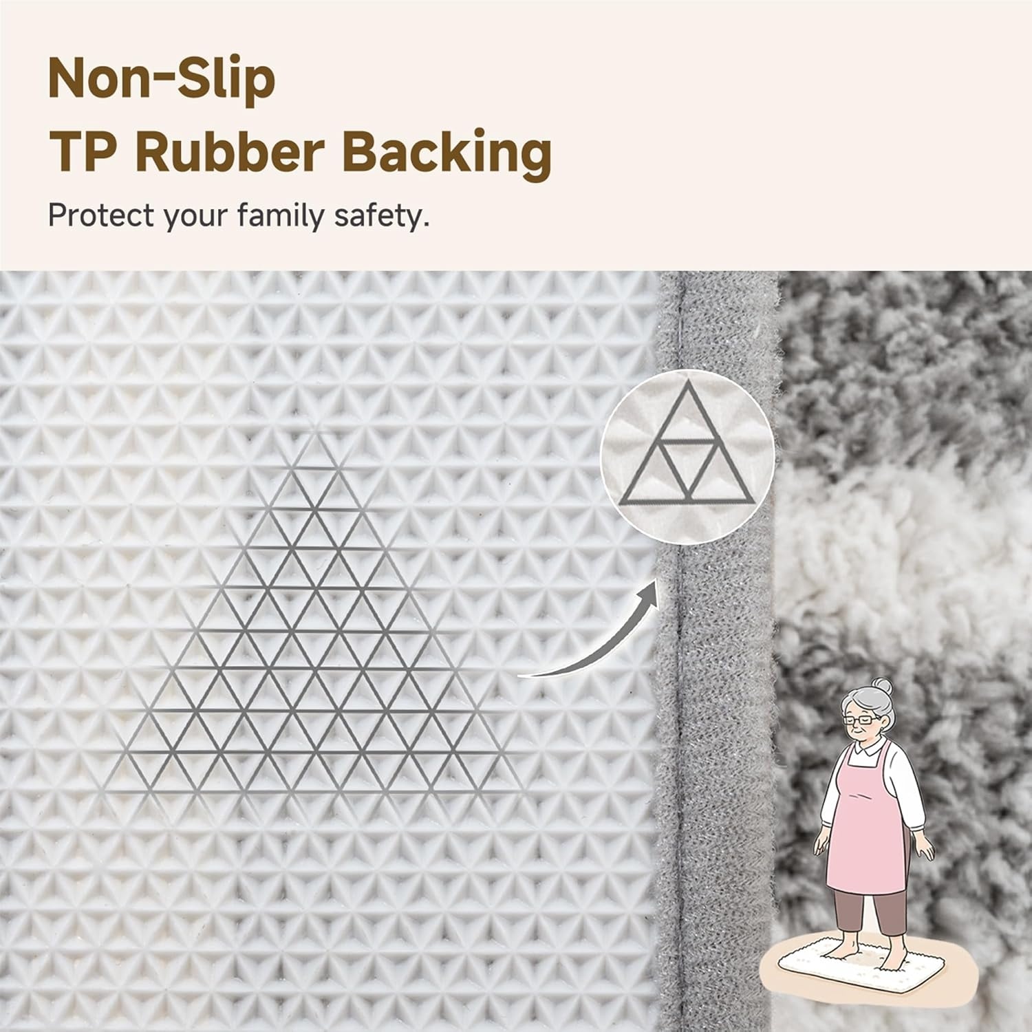 image:imageGRANNY SAYS Gray Bathroom Rugs Bath Mats for Bathroom NonSlip Super Soft and Water Absorbent Microfiber Bath Rugs Machine Wash Dry Bath Rugs for Floor Tub and Shower 16 x 24Bgrey