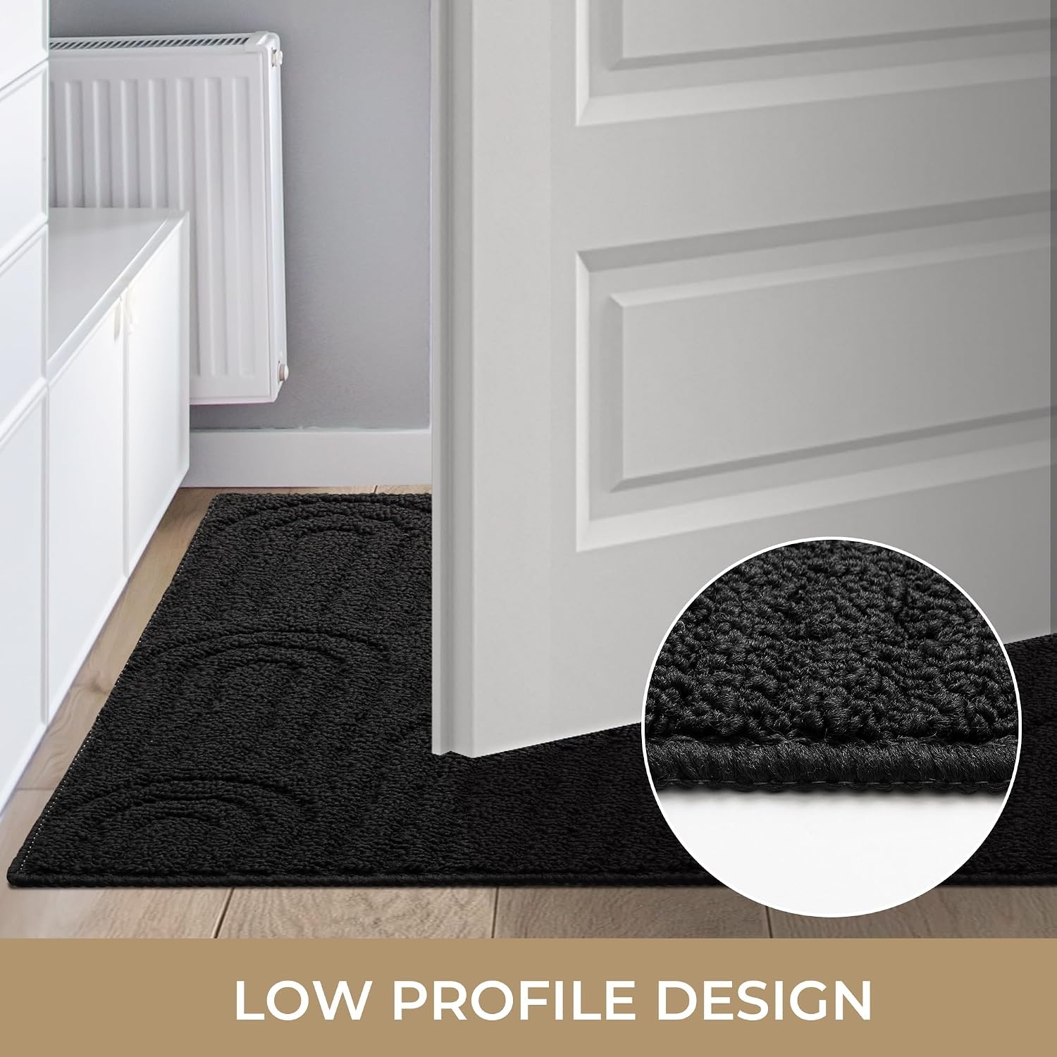 image:imageGRANNY SAYS Indoor Doormat 20 x 32 NonSlip Front Door Mats Outdoor Welcome Mat Washable Low Profile Indoor Door Mats for Entryway Floor Inside Back DoormatsBlack